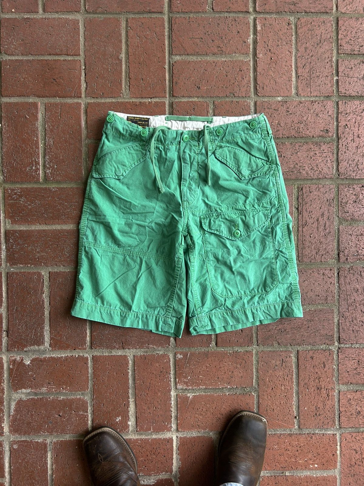 Polo Ralph Lauren Vintage Polo Ralph Lauren rare surplus green cargo shorts Size US 30 / EU 46 - 2 Thumbnail