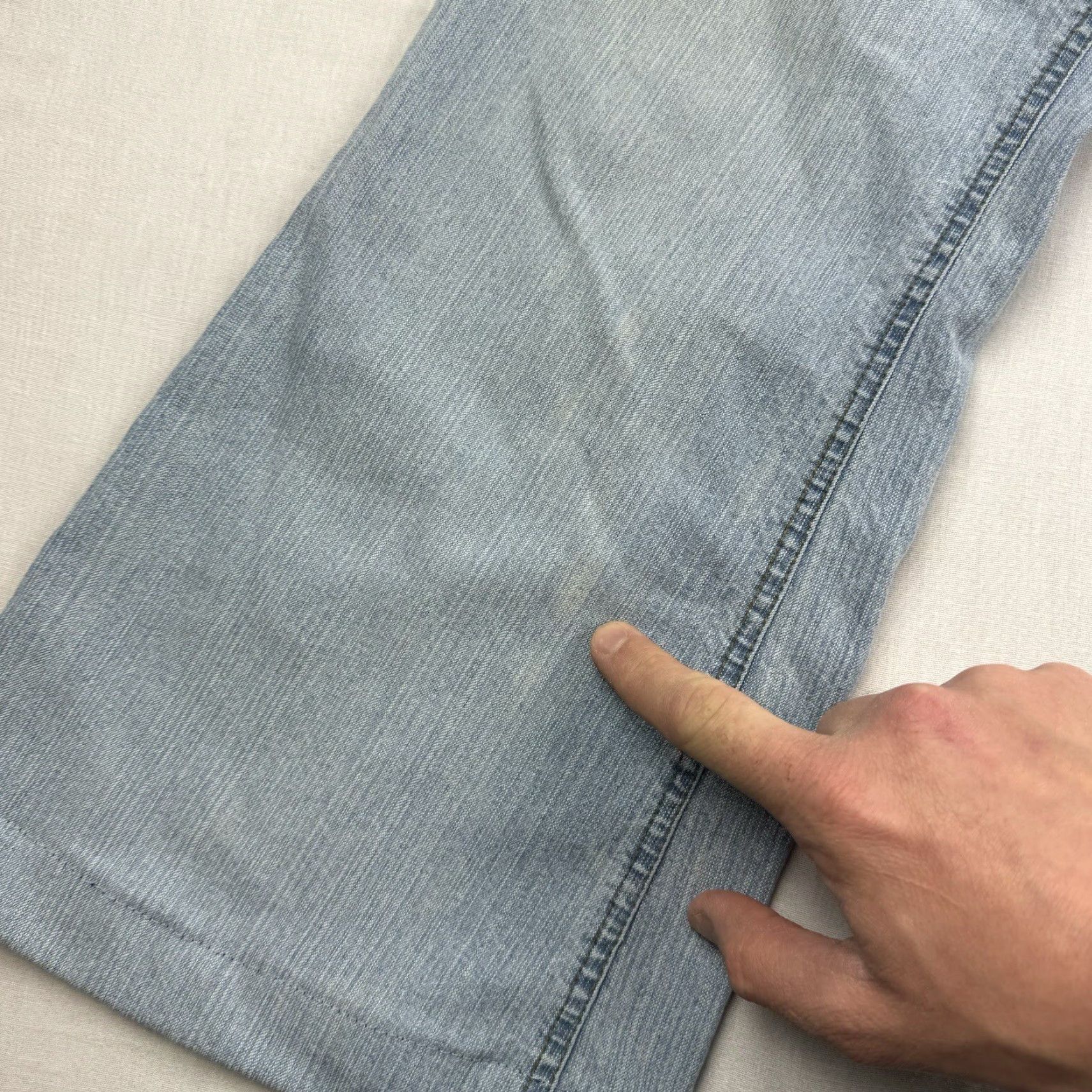 Vintage VINTAGE Mudd Jeans Womens 11 Blue Flare Bootcut Grunge Y2K 2000s Punk Size 32" / US 10 / IT 46 - 6 Thumbnail