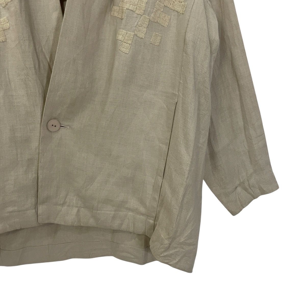 Issey Miyake Vintage 90s Plantation By Issey Miyake Embroidery Art Jacket Size US M / EU 48-50 / 2 - 4 Thumbnail