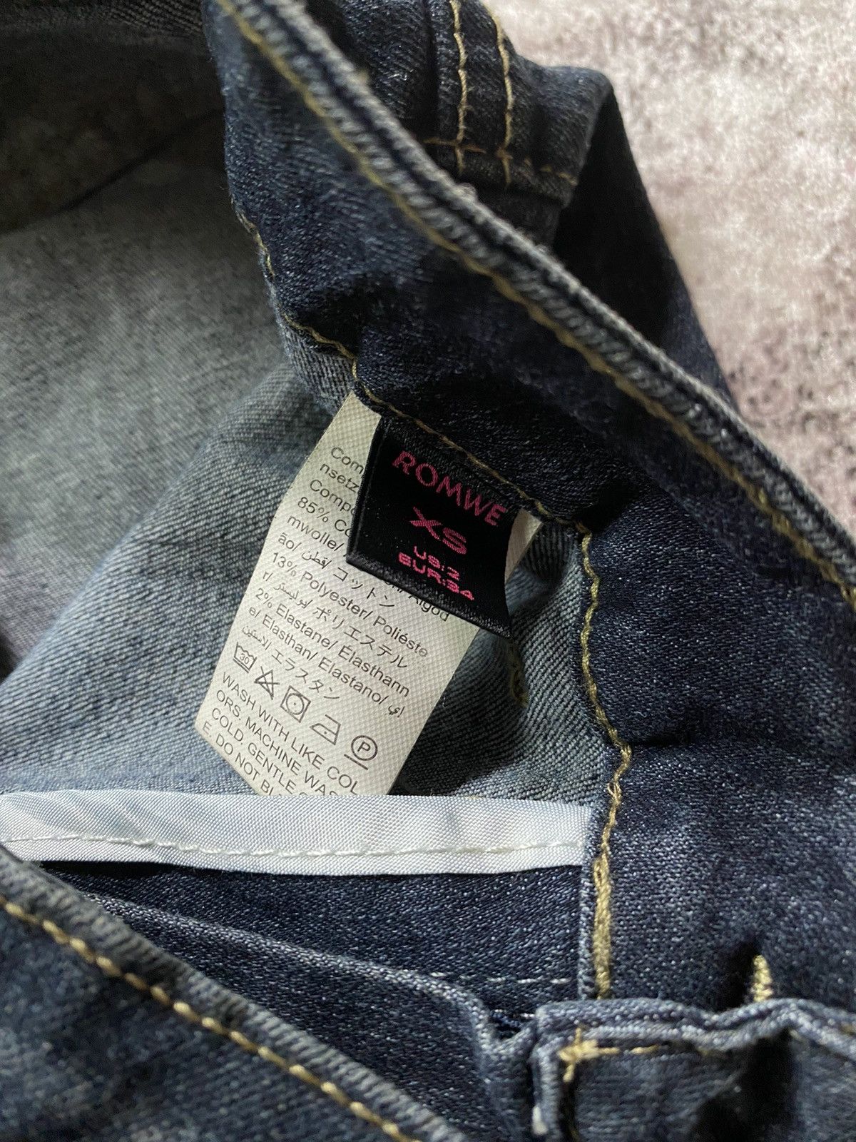 If Six Was Nine × Japanese Brand × Tornado Mart Y2K Romwe stretch Lace Up flare Denim Size 28" / US 6 / IT 42 - 5 Thumbnail