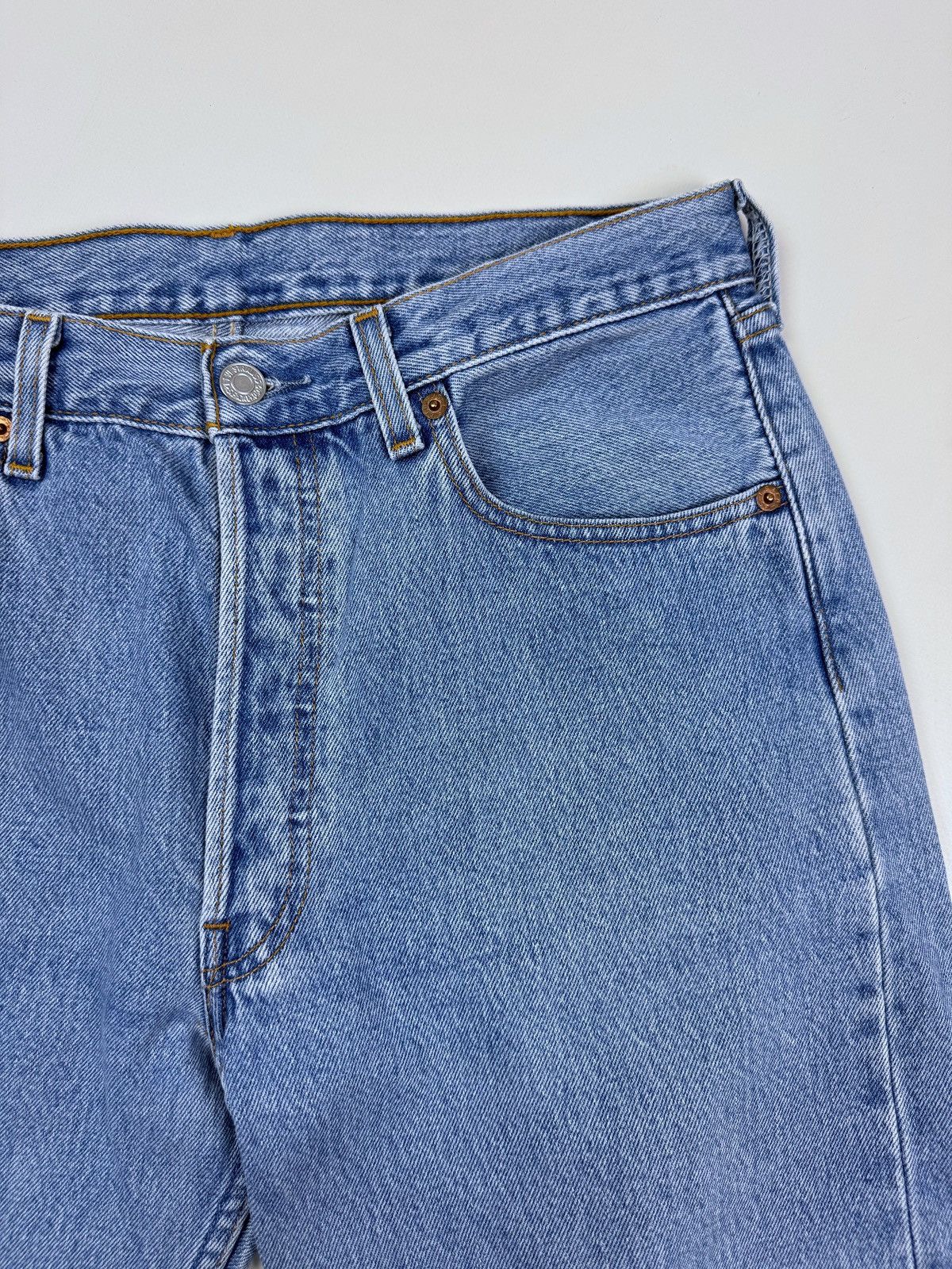 Levi's 1990’s Vintage Levi’s 501 Washed Denim Jeans Pants Size US 33 - 9 Thumbnail