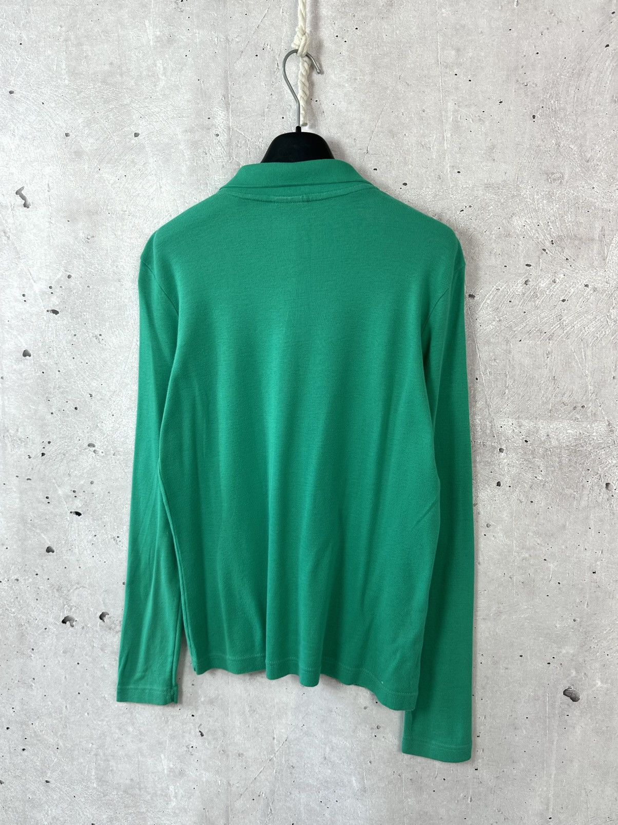 Lacoste Lacoste Vintage Bamboo Green Cotton Long Sleeve Polo Size US S / EU 44-46 / 1 - 6 Thumbnail