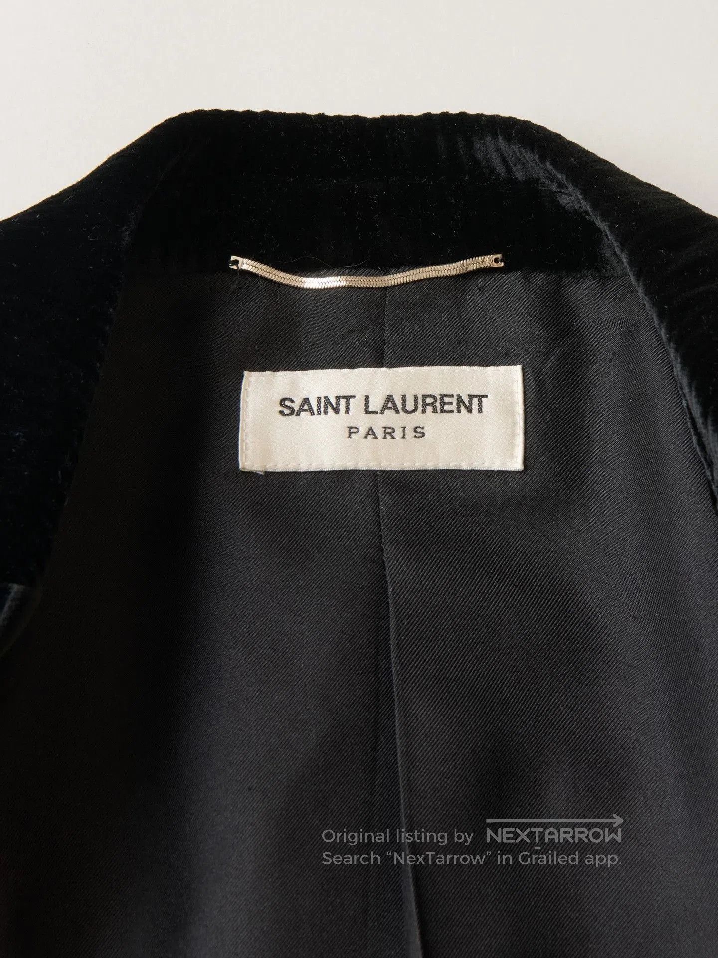 Saint Laurent Paris YSL 2020 Black Corduroy Blazer. Size M / US 6-8 / IT 42-44 - 6 Thumbnail