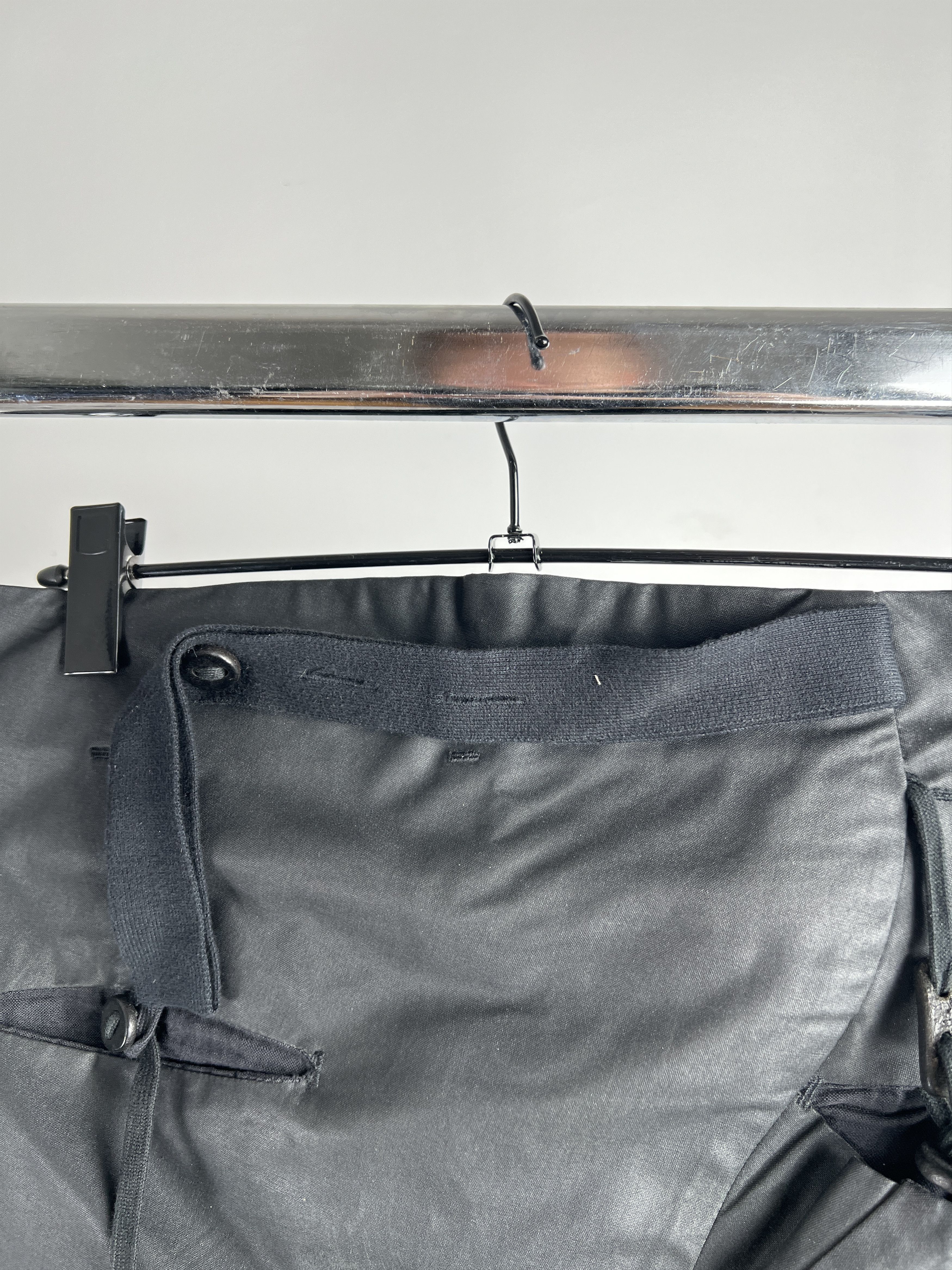 Waxed black Boris Bidjan Saberi pants