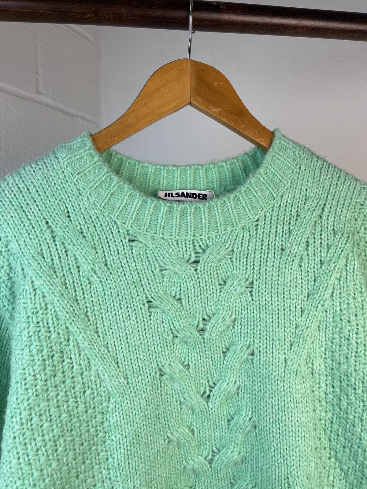 Jil Sander × Raf Simons 2009 JIL SANDER CABLE KNIT SWEATER Size US M / EU 48-50 / 2 - 9 Thumbnail
