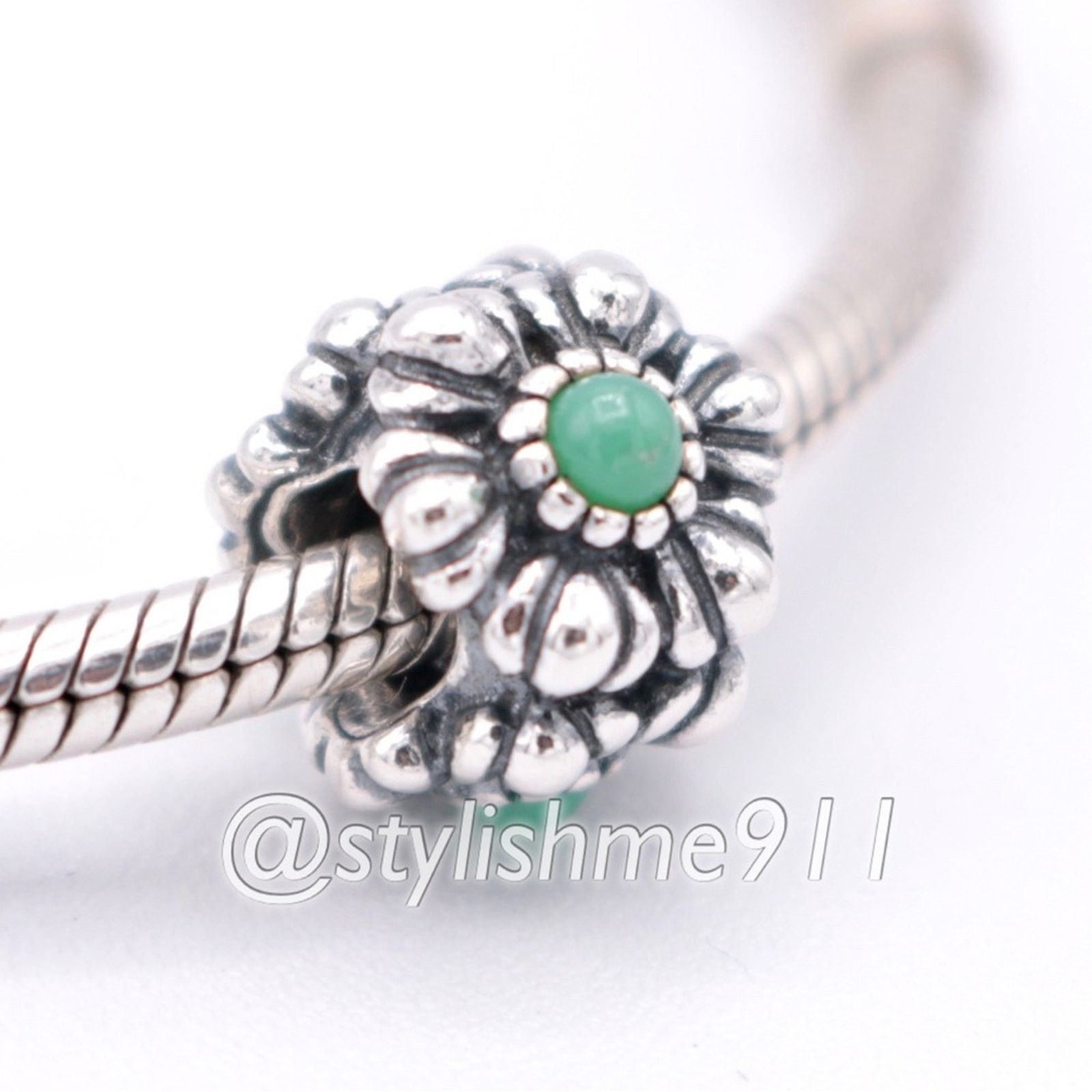 pandora Authentic PANDORA December Birthday Blooms Charm - 790580TQ Size ONE SIZE - 3 Thumbnail