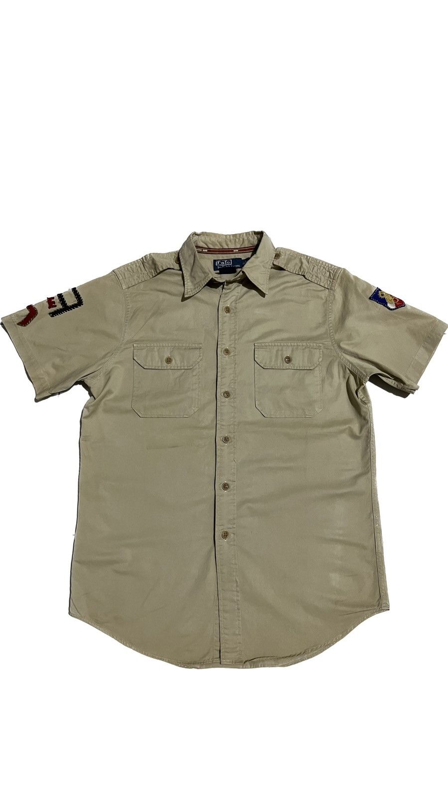 Polo Ralph Lauren Vintage Polo Ralph Lauren RR Lauren Embroided Military Shirt Size US M / EU 48-50 / 2 - 3 Thumbnail