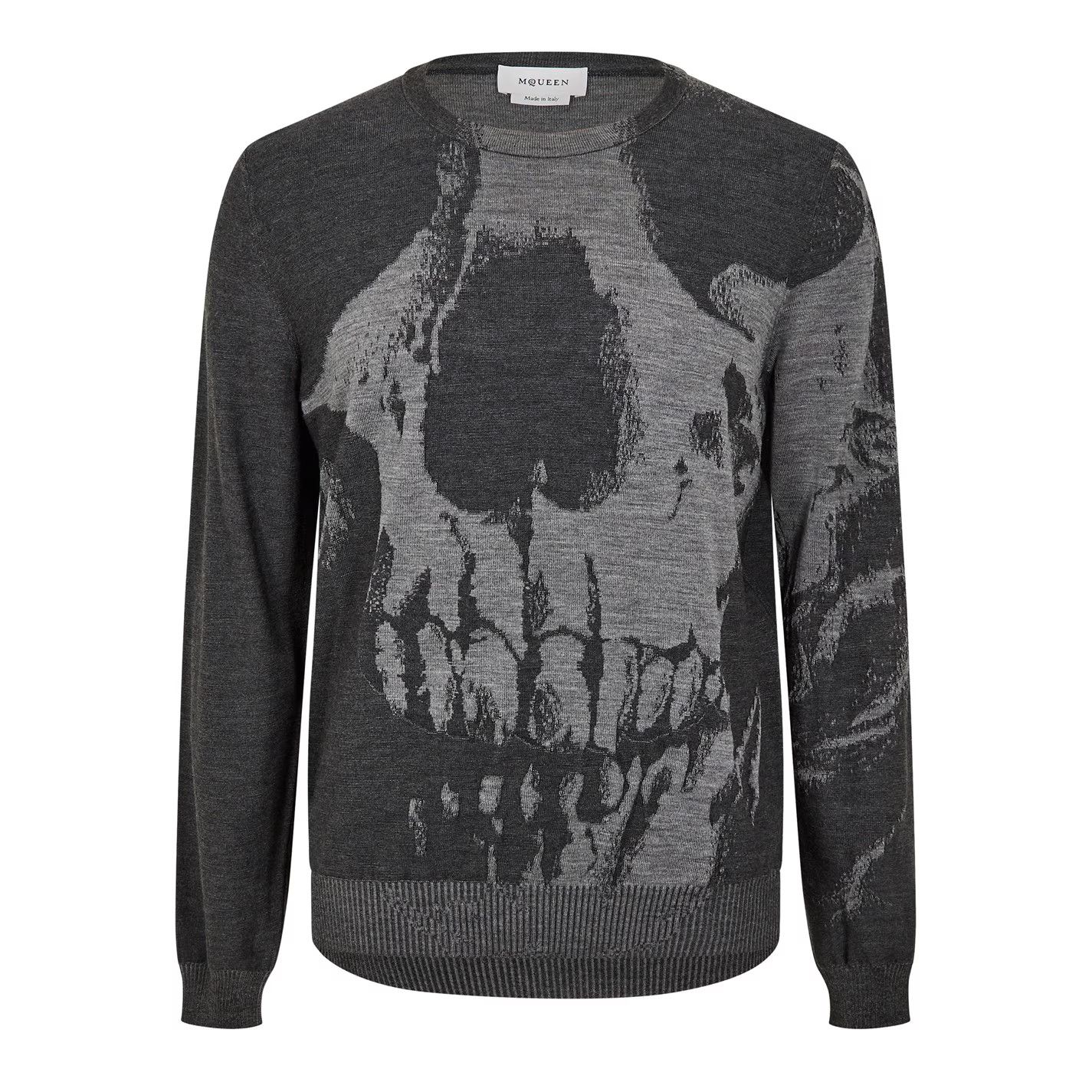 Alexander McQueen o1g2r1mq0326 Skull Sweater in Grey Size US M / EU 48-50 / 2 - 1 Thumbnail