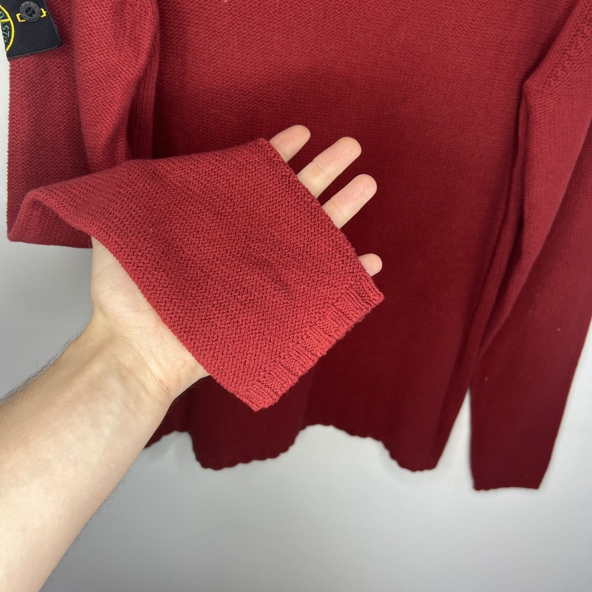 Stone Island Stone Island Vintage 90s Y2K Jumper Sweater Knitted Red Size US M / EU 48-50 / 2 - 10 Thumbnail
