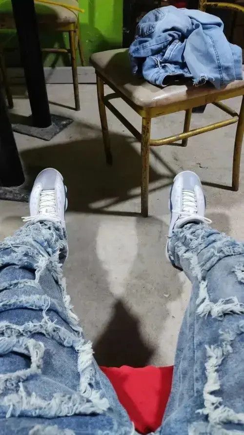 VIBE Y2K Streetwear Baggy Ripped Jeans Size US 32 / EU 48 - 1 Thumbnail