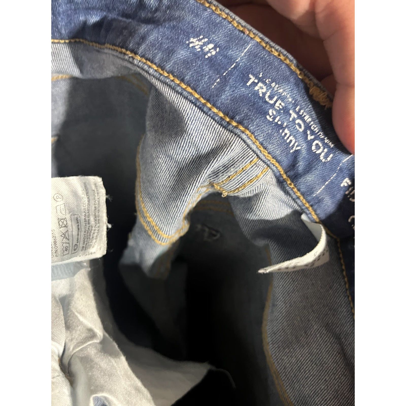 H&M H&M Skinny Jeans Denim Medium Wash Size M Women Stretch Zipper Jeans Size 32" / US 10 / IT 46 - 6 Thumbnail