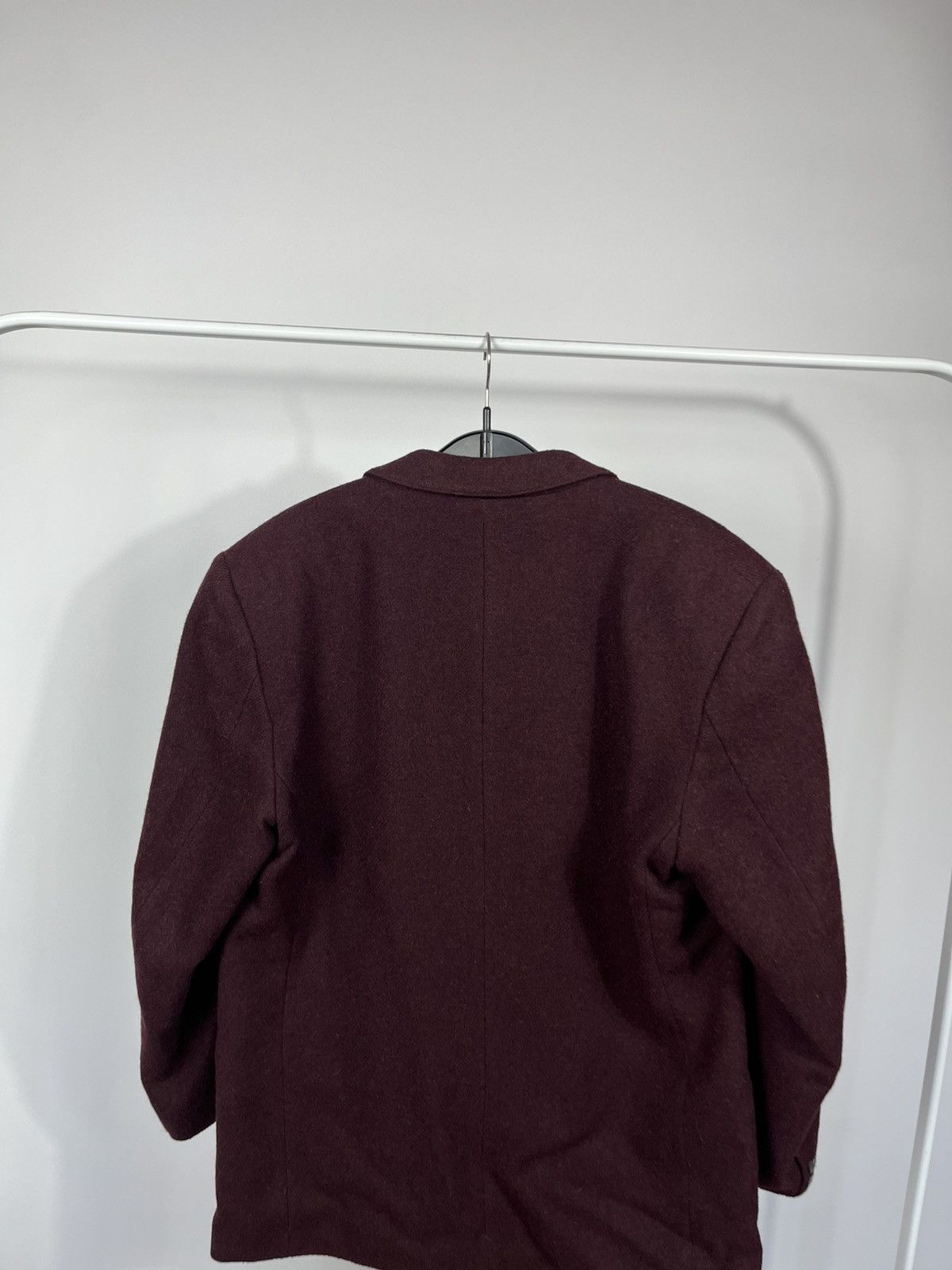 Other Vintage Burgundy Wool Double Breasted Mens Blazer Size 42R - 11 Thumbnail
