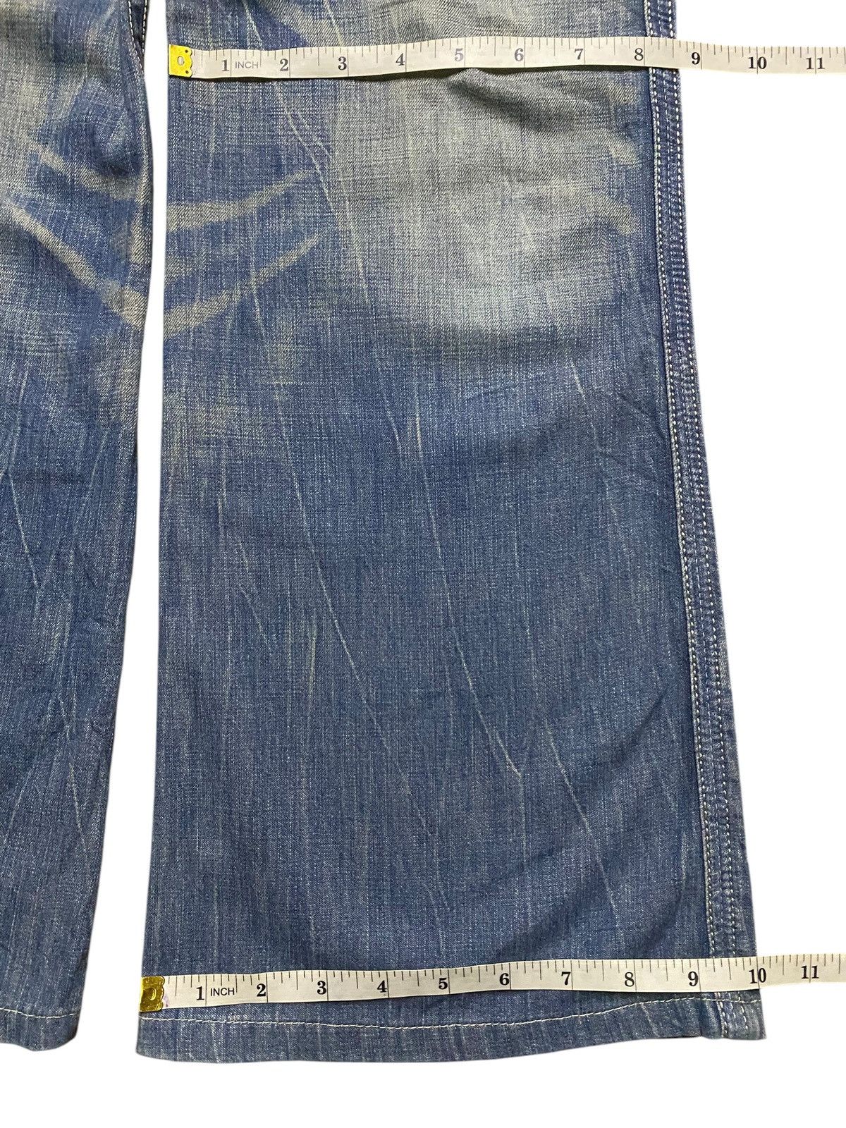 Japanese Brand Brappers Lady Vintage Union Made Faded Wash Flare Jeans Size 28" / US 6 / IT 42 - 11 Thumbnail