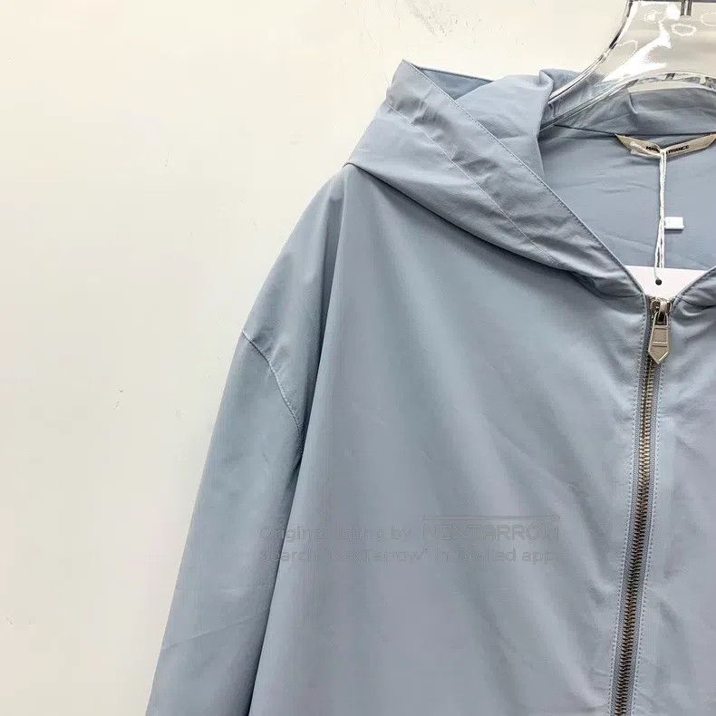 Hermes Hermes Light Blue Hooded Zip-Up Long Sleeve Jacket Coat Size US M / EU 48-50 / 2 - 3 Thumbnail
