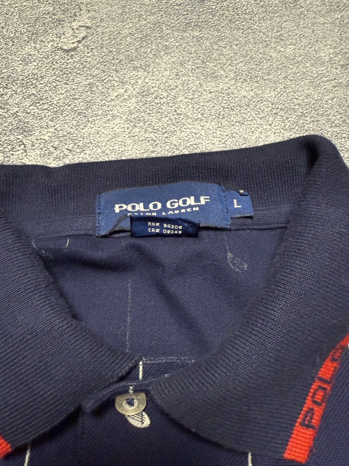 Polo Ralph Lauren × Vintage 90s Polo Golf Ralph Lauren 1/3 Button Collared Striped Tee Size US L / EU 52-54 / 3 - 6 Thumbnail