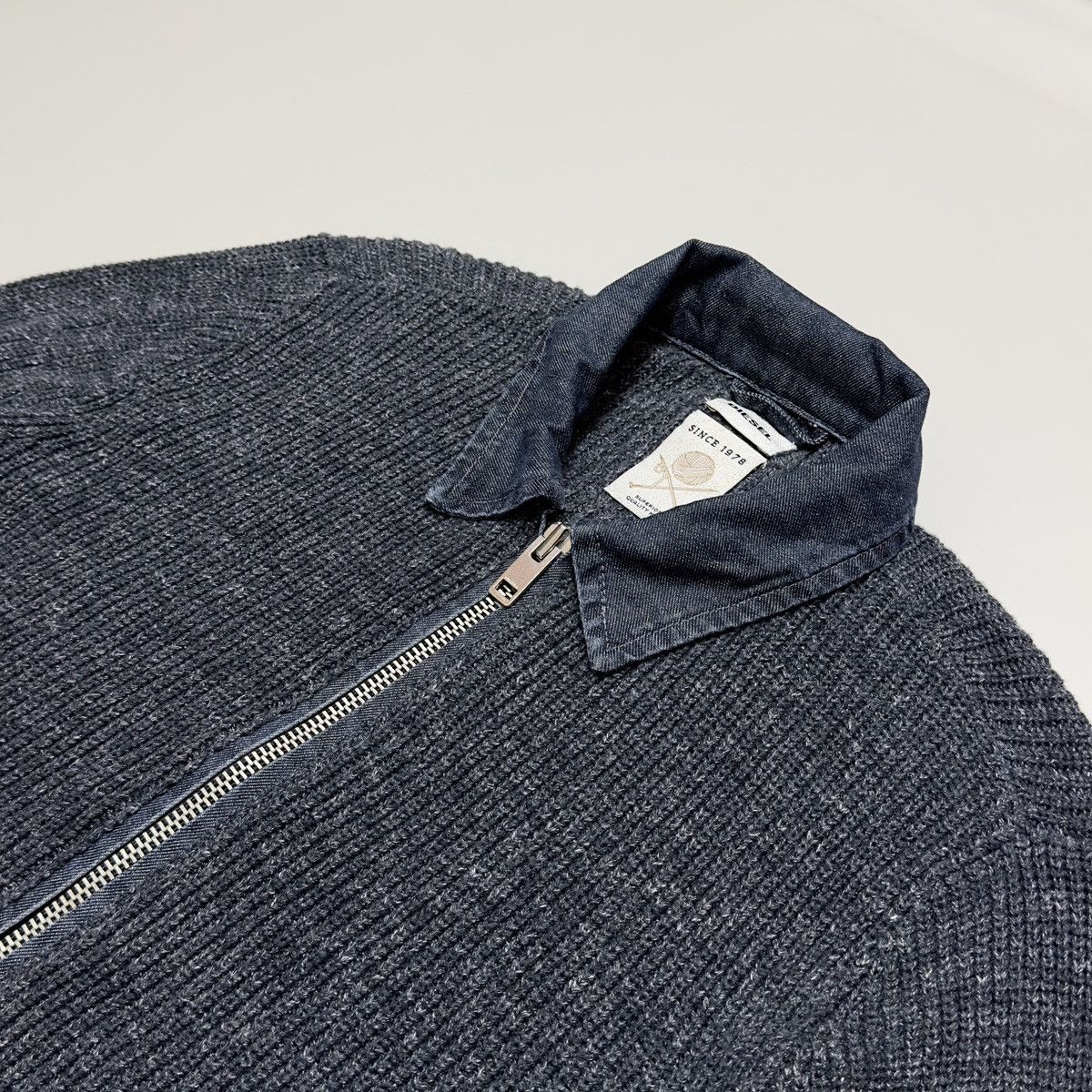 Diesel Diesel superior quality knit zip sweater Size US L / EU 52-54 / 3 - 2 Thumbnail