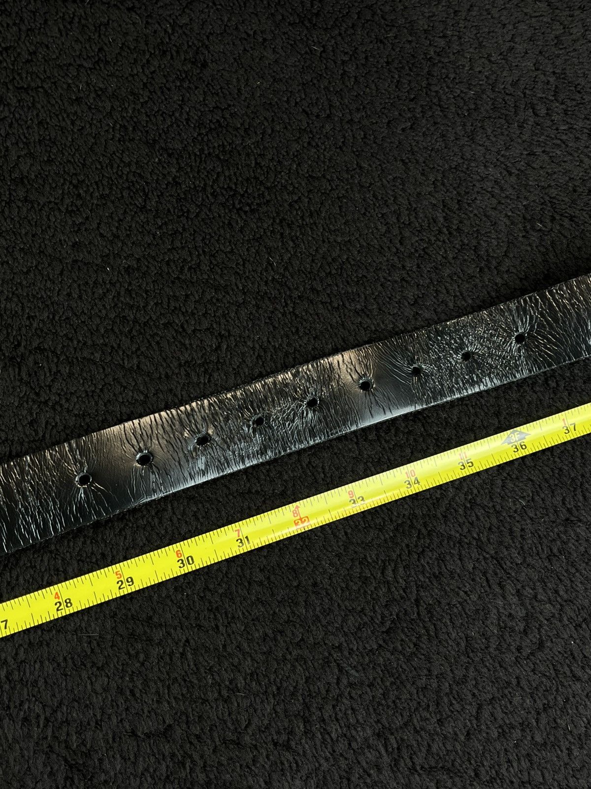 Junya Watanabe Junya Watanabe Chain Link Buckle Leather Belt Black Size ONE SIZE - 6 Thumbnail