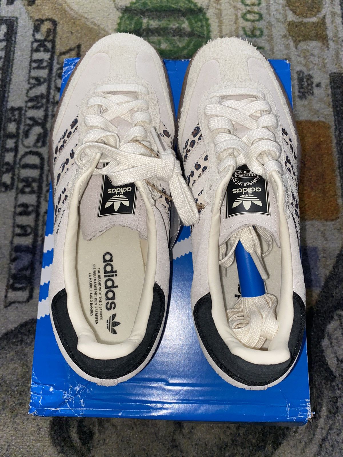 Adidas Adidas Sambae Leopard Off White (9 Mens) Size US 10 / IT 40 - 4 Thumbnail