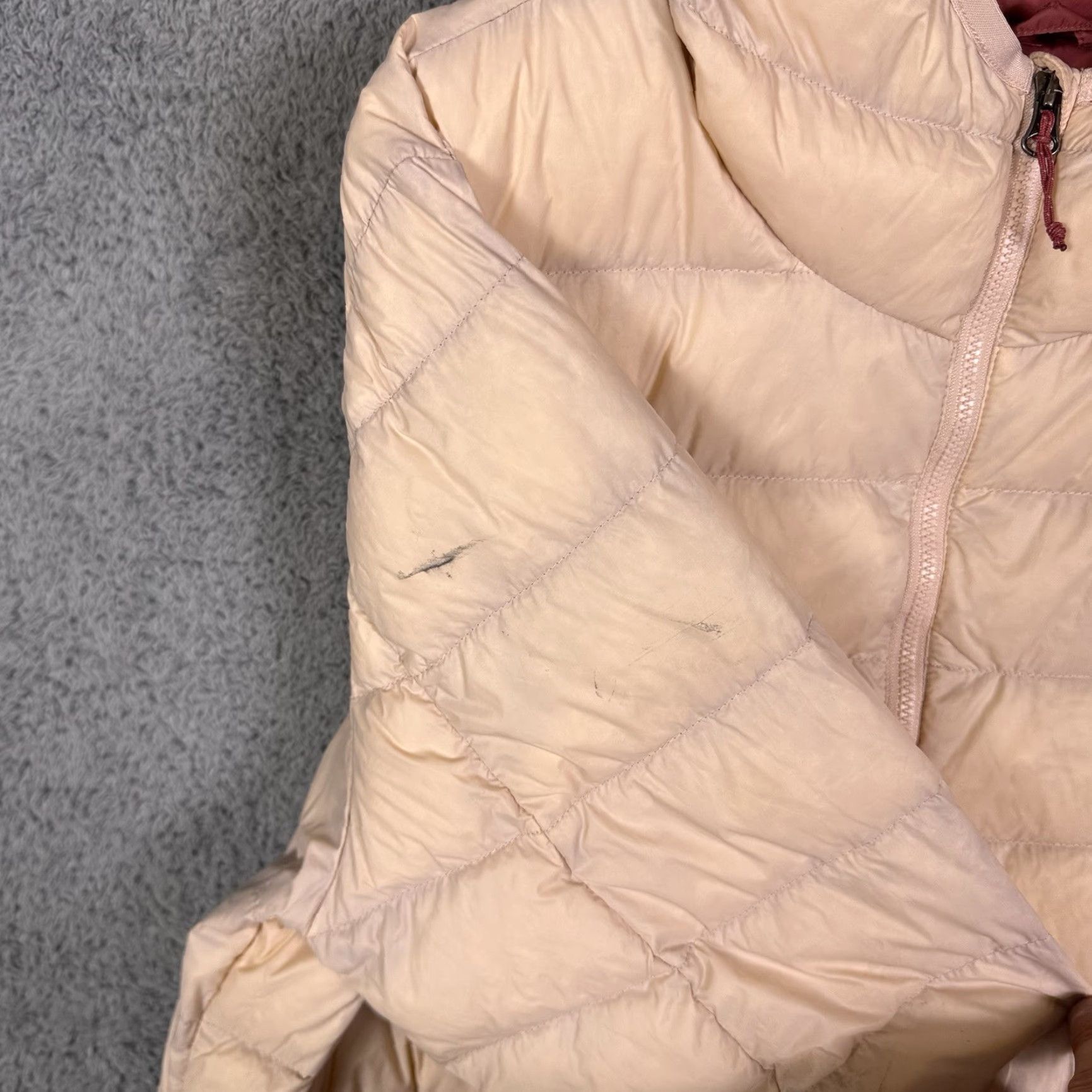 Eddie Bauer Eddie Bauer Cirruslite Down Parka Hooded Puffer 1/2 Zip Womens L Pink Geometric Quilt Zip Pocket Java? Size L / US 10 / IT 46 - 6 Thumbnail