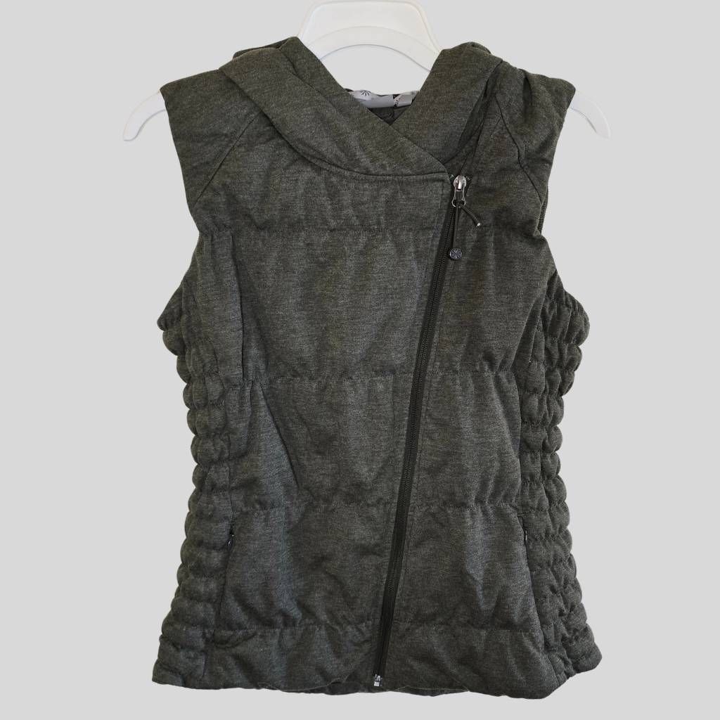 Athleta Athleta Hooded Puffer Vest Women’s M Green Goose Down Fill Z Size M / US 6-8 / IT 42-44 - 1 Thumbnail