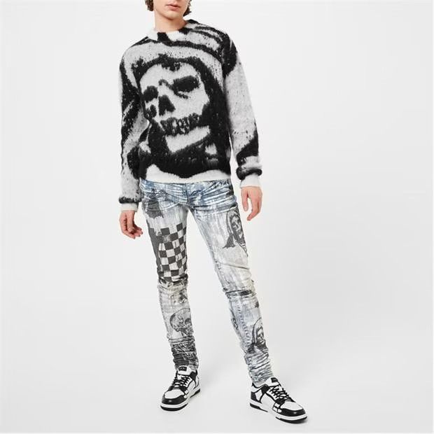 o1g2r1mq0324 Low Top Trainers in Black & White