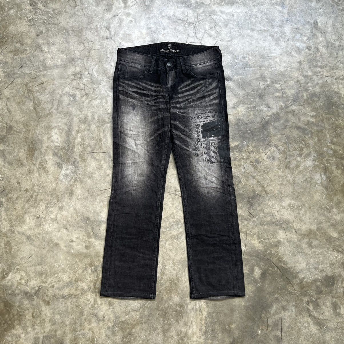 Murder License Murder License Vkei Style Poem Studed Distressed Jeans Size US 32 / EU 48 - 1 Thumbnail