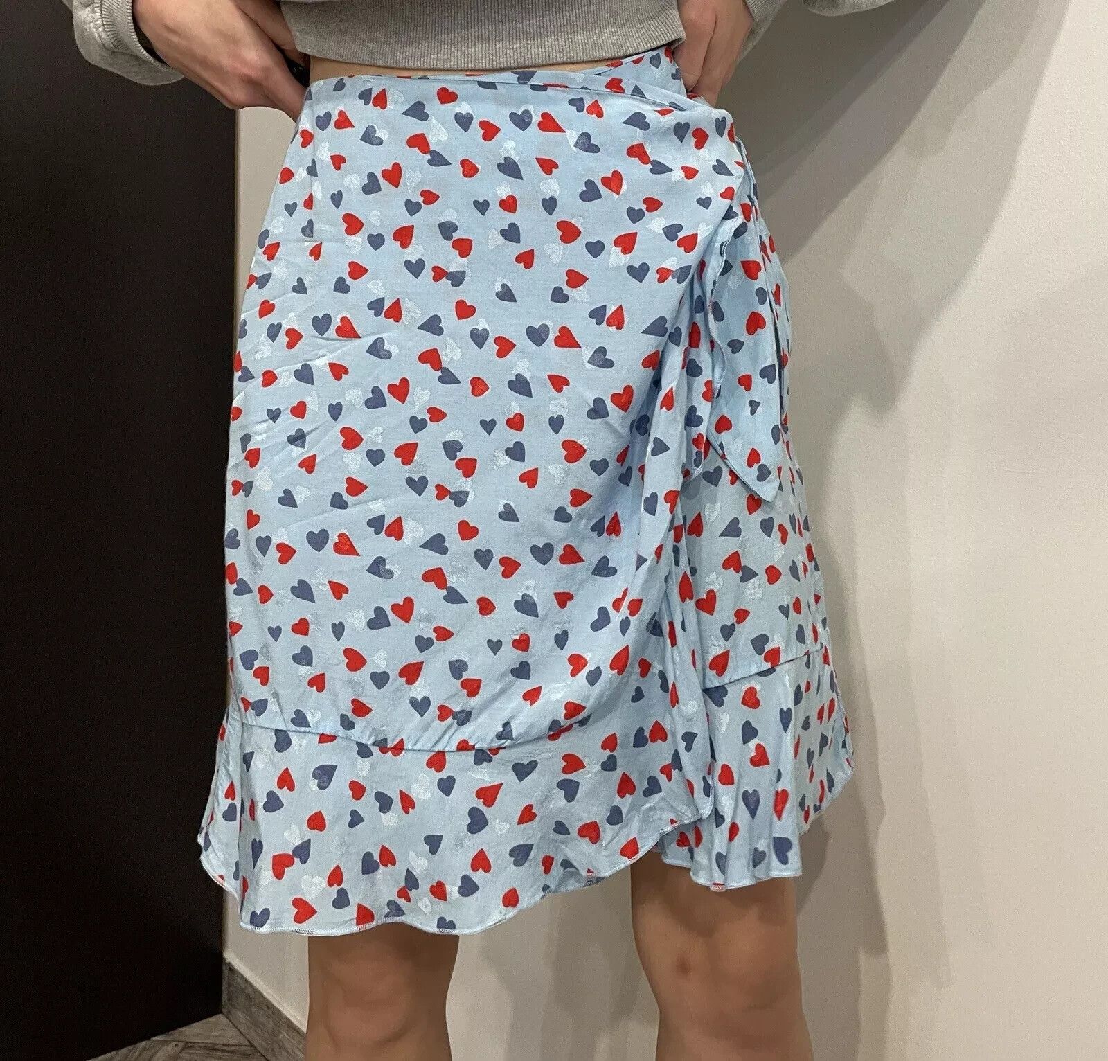 Other Fabianne Chapot Viscose Kea Skirt Hearts Wrap Print size XS Size 28" / US 6 / IT 42 - 3 Thumbnail