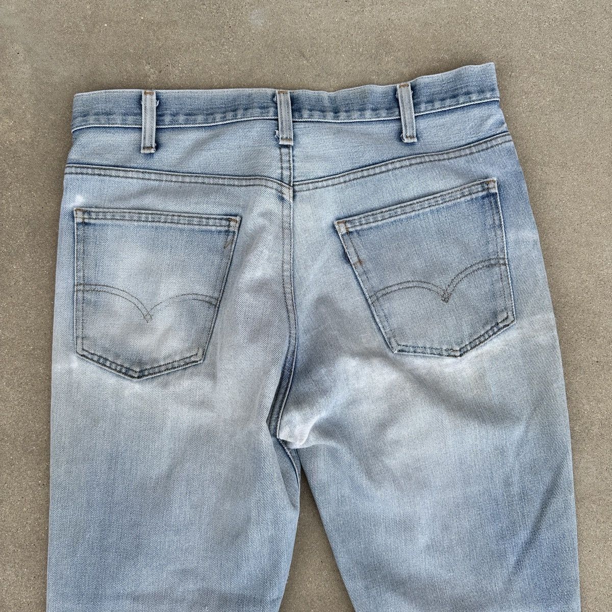 Levi's Vintage 70s Levis Jeans 34x30 Blue Denim Bootcut Bell Bottom Size US 34 / EU 50 - 9 Thumbnail