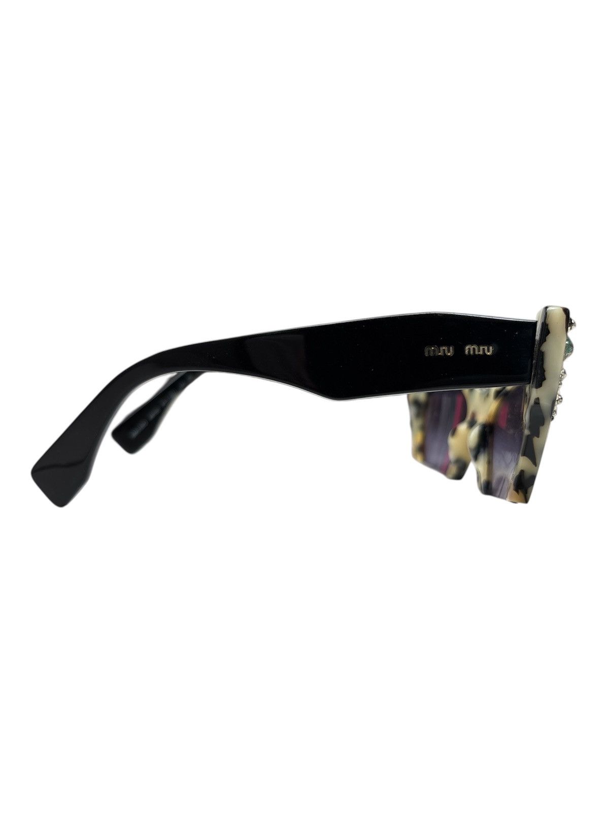 Miu Miu Embellished Cat-Eye Sunglasses Size ONE SIZE - 2 Thumbnail
