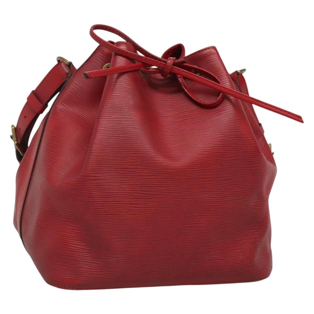 LOUIS VUITTON Epi Petit Noe Shoulder Bag Red M44107