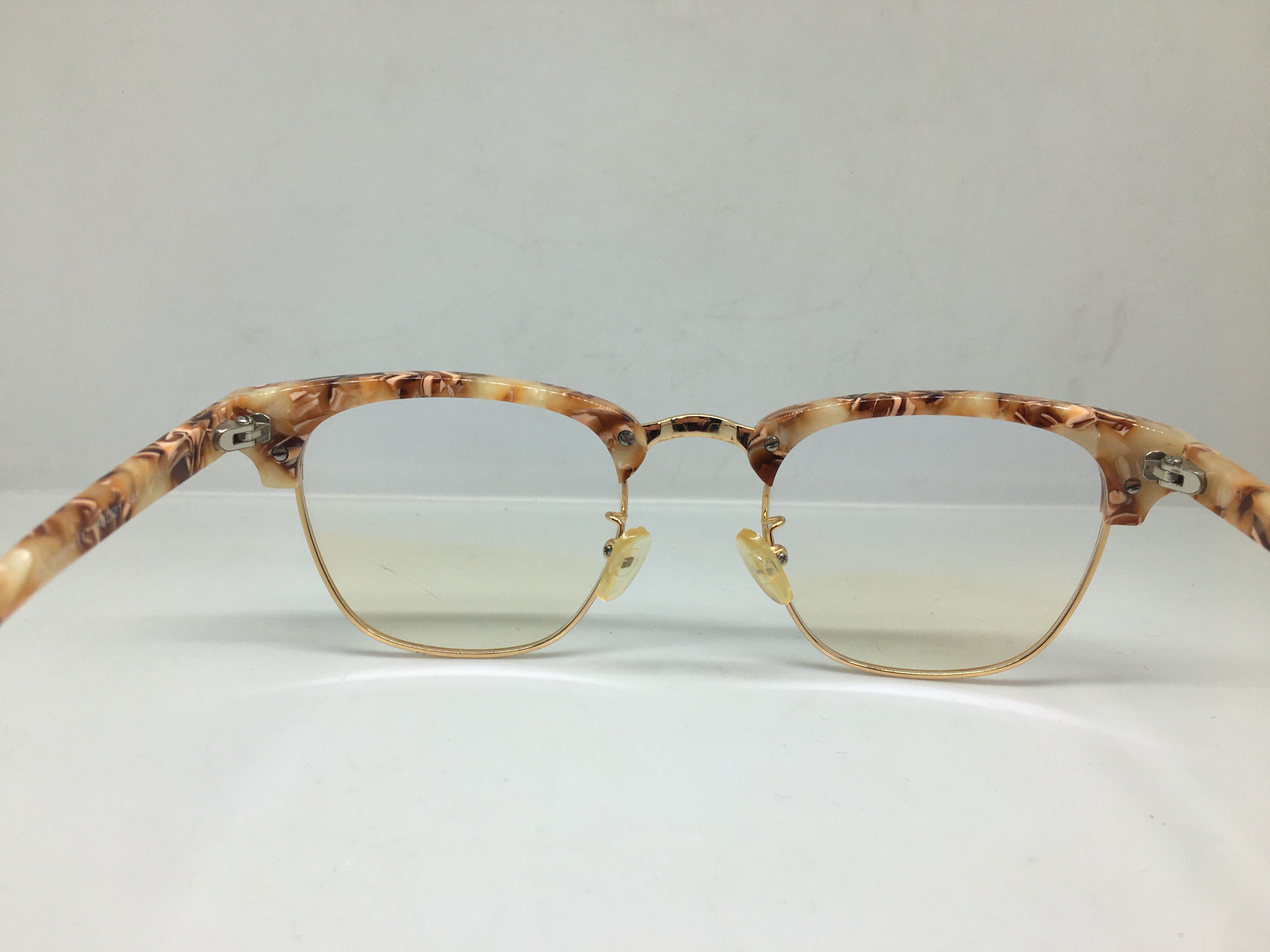 Other Mod Malcolm X Gold Eyeglasses Frame Size ONE SIZE - 4 Thumbnail
