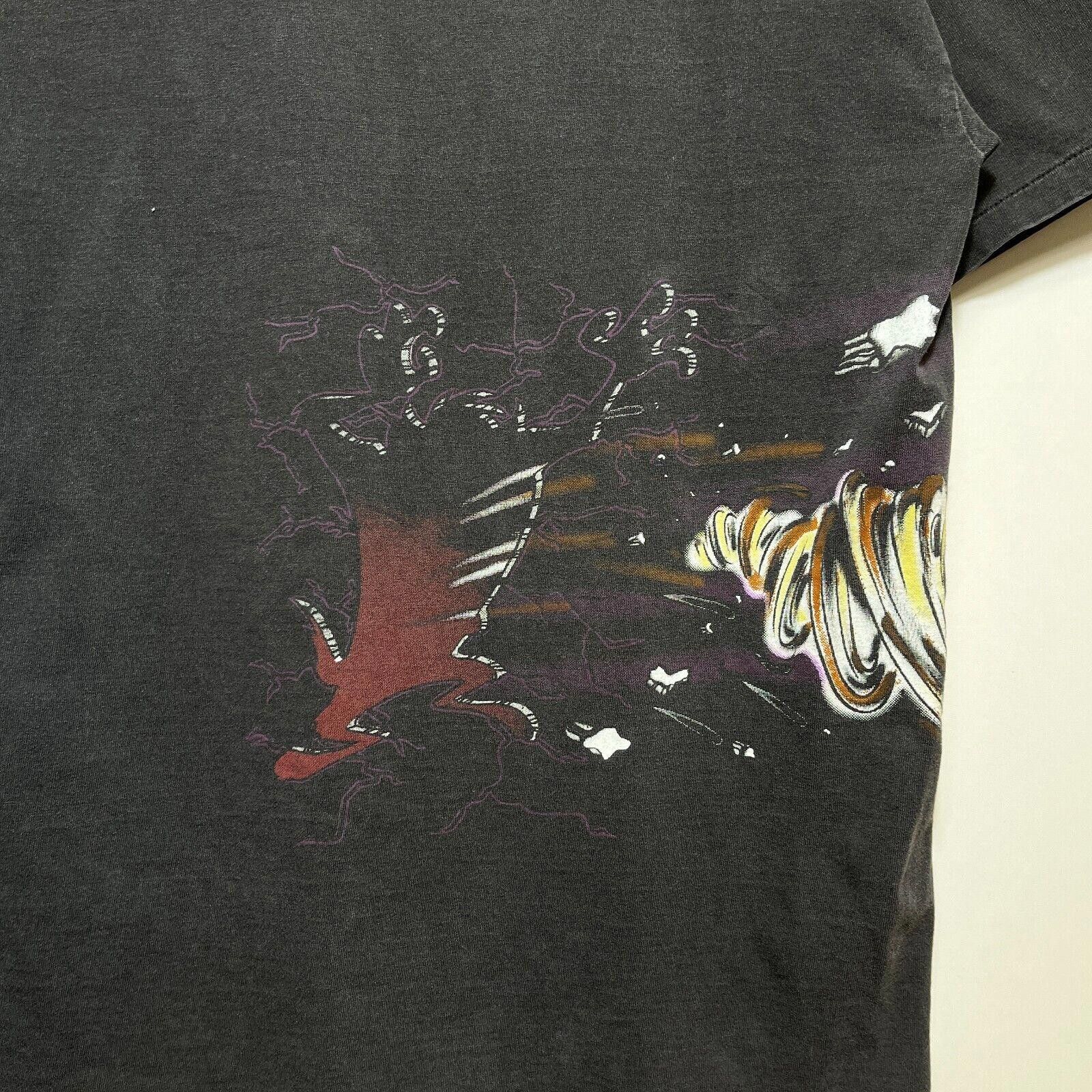 Vintage × Warner Bros Vintage 1996 Warner Bros Taz Out Of Control Black T-shirt L Size US L / EU 52-54 / 3 - 11 Thumbnail