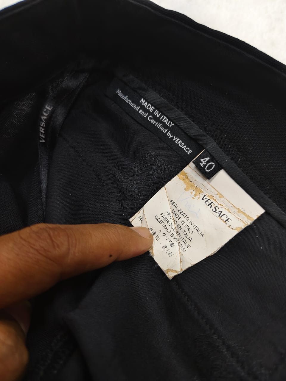 Versace 🇮🇹Versace🇮🇹 Front Pocket Wool Trousers Size 28" / US 6 / IT 42 - 7 Thumbnail