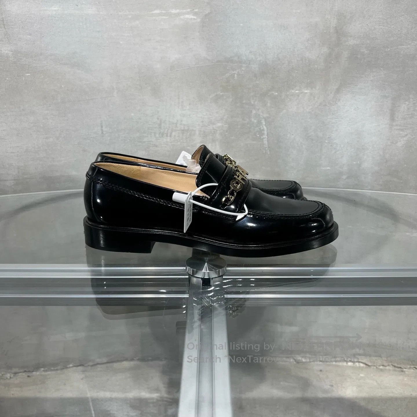 Chanel Chanel Black gold letters, Loafers Size US 7 / IT 37 - 4 Thumbnail