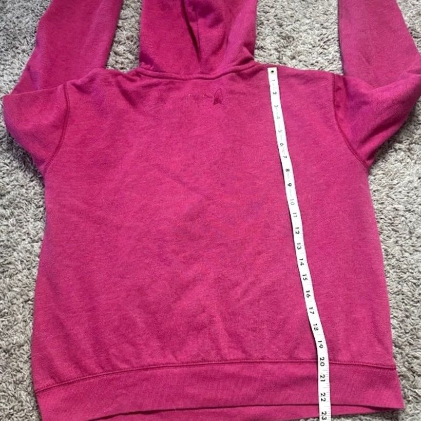 Vintage VINTAGE Aeropostale Sequin Barbiecore Pink Graphic Pullover Hoodie Women S Size S / US 4 / IT 40 - 3 Thumbnail