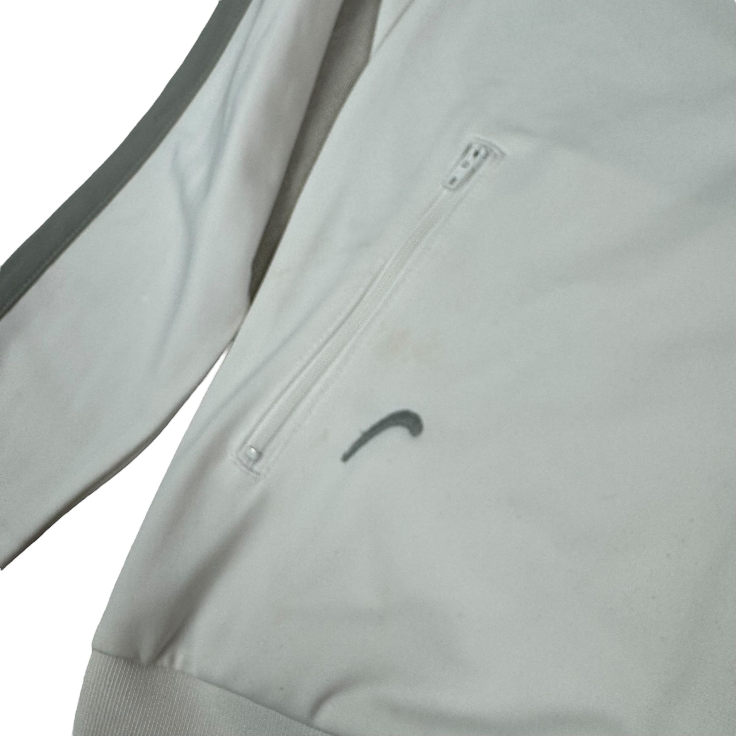 Nike × Vintage Nike Womens White Gray Spellout Full Zip Track Jacket Medium Size M / US 6-8 / IT 42-44 - 6 Thumbnail