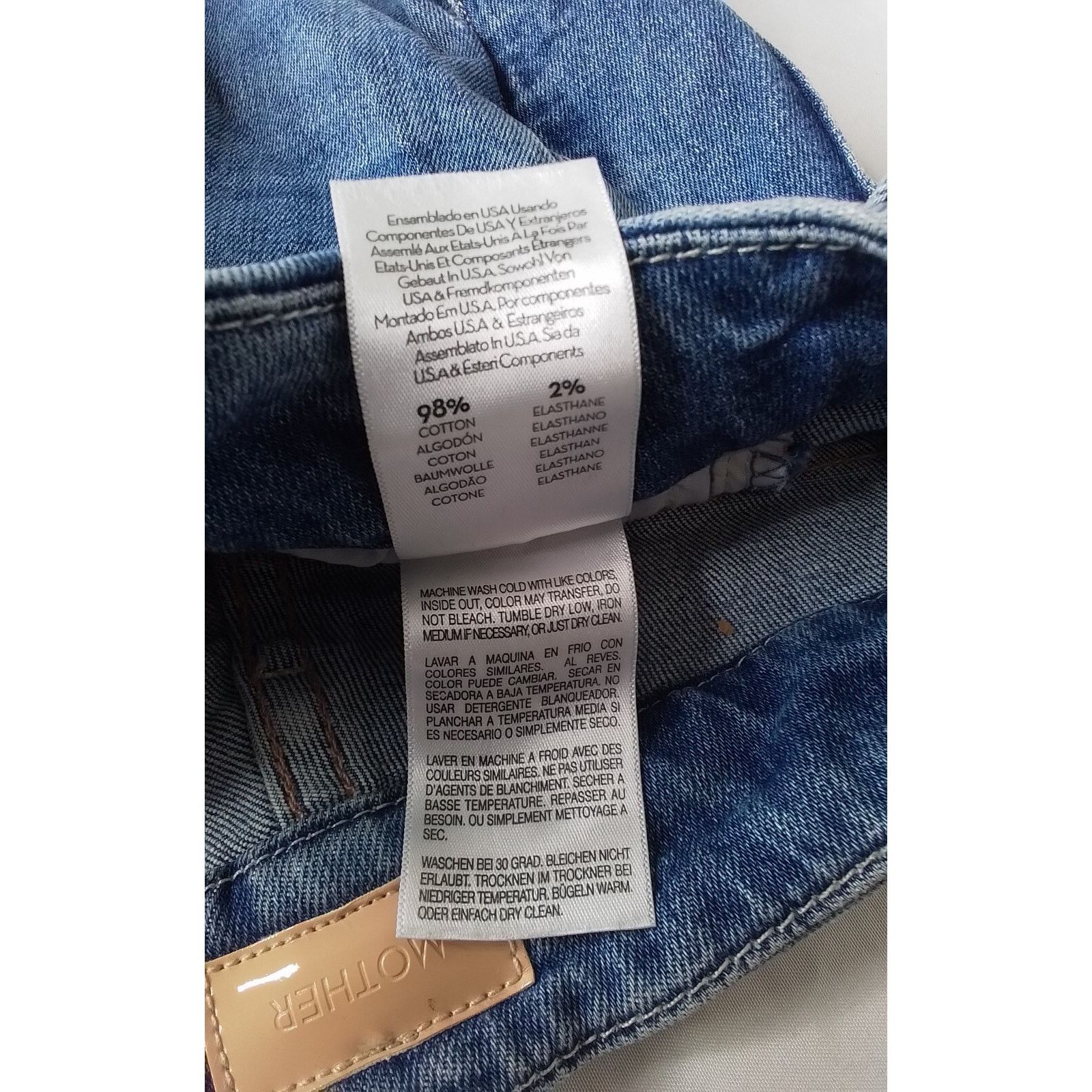 MOTHER Mother Jeans Women's 24 The Looker Ankle Fray Size 24" / US 00 / IT 34 - 9 Thumbnail