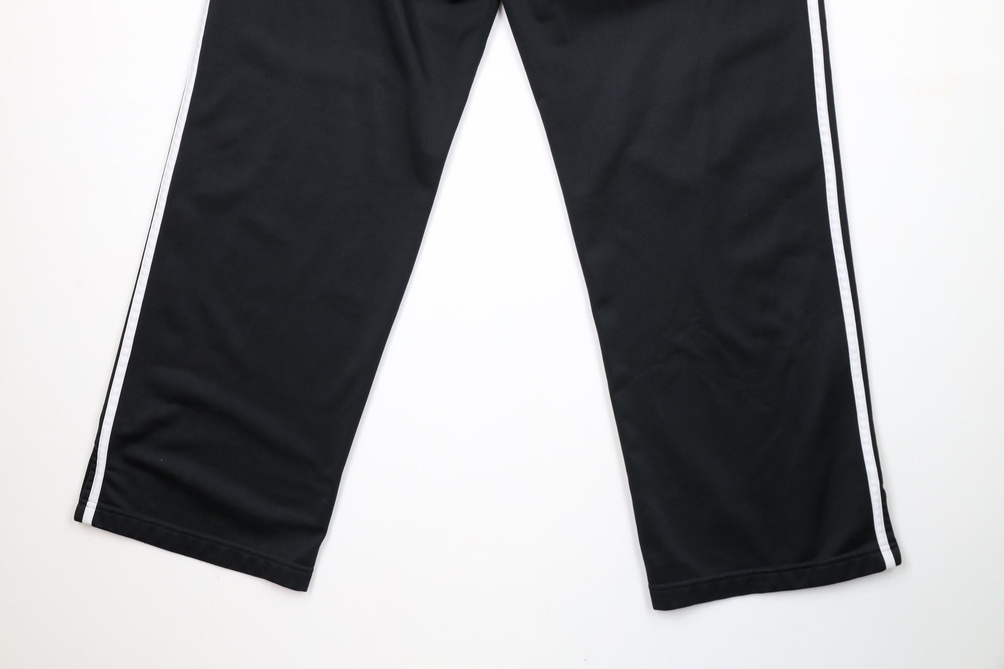 Adidas × Vintage Vintage Y2K Adidas Striped Wide Leg Sweatpants Pants Black Size 32" / US 10 / IT 46 - 12 Thumbnail