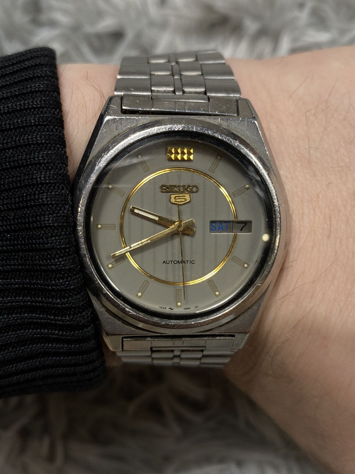 Seiko Seiko 5 Automatic Watch with Silver Dial - Japanese Brand Size ONE SIZE - 7 Thumbnail