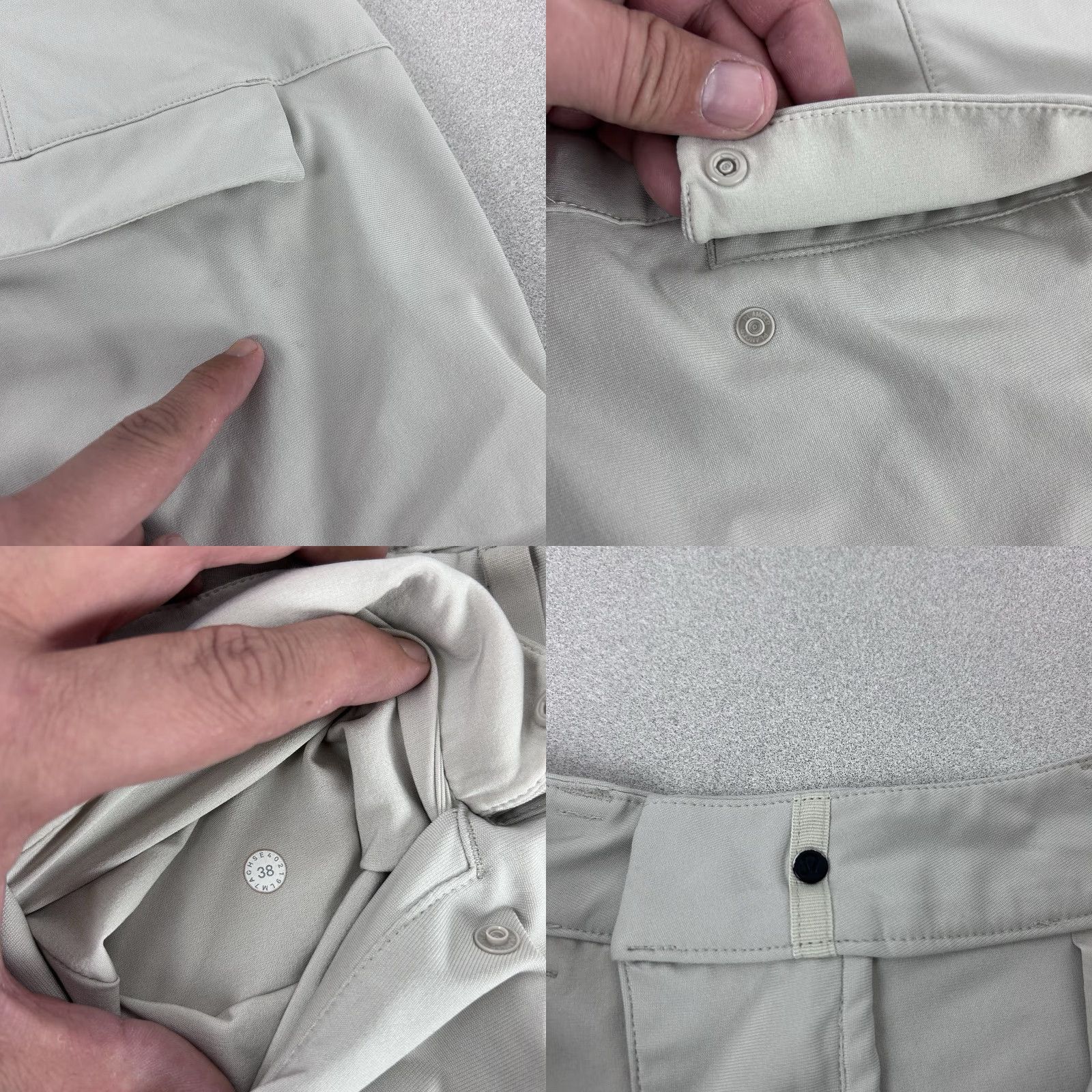 Lululemon Lululemon Cargo Shorts Mens Size 38 Beige 9.5" Inseam Stretch Casual Reflecting Utility Cargo Style Size US 38 / EU 54 - 8 Thumbnail