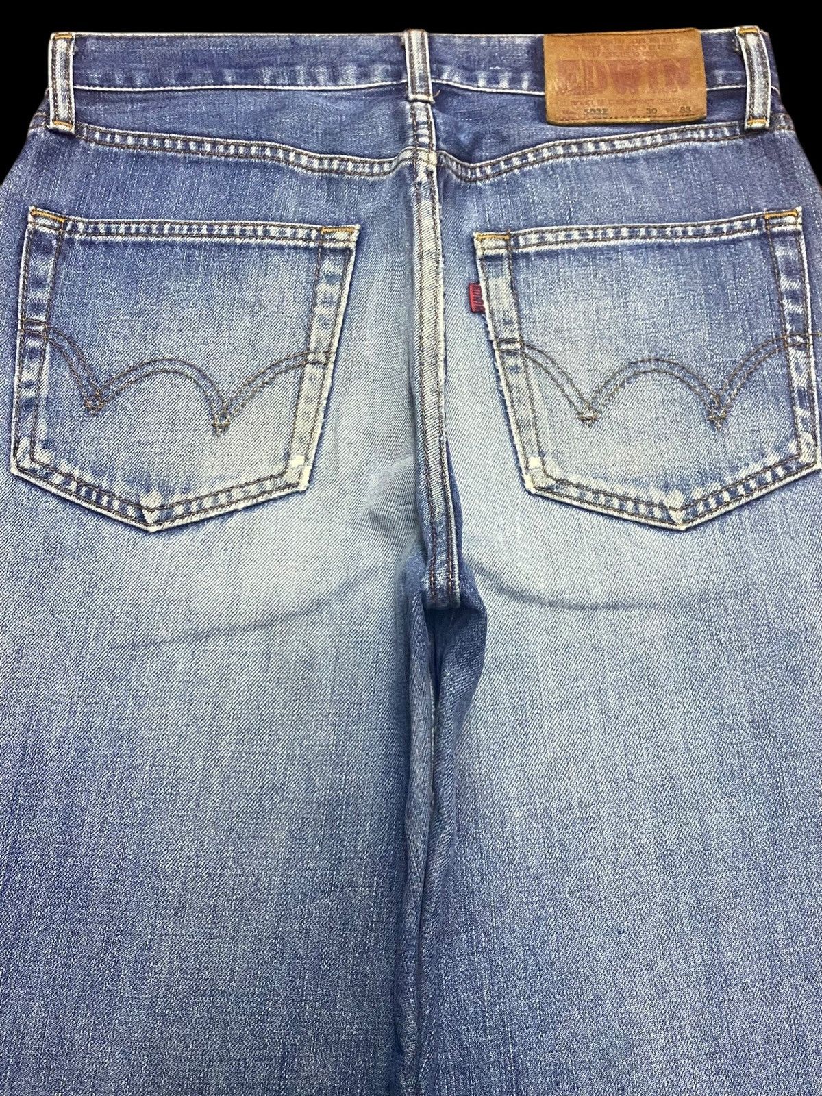 Edwin Vintage Edwin 503z Faded Wash Distressed Loose Jeans Size US 30 / EU 46 - 4 Thumbnail