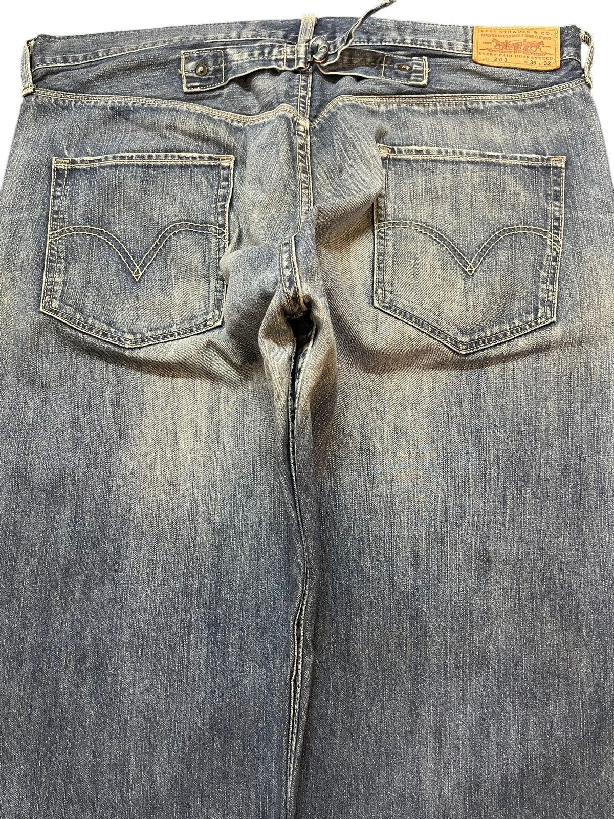 Levi's Vintage 90s Levis 203 Buckle Mud Wash Style Baggy Jeans Size US 36 / EU 52 - 5 Thumbnail