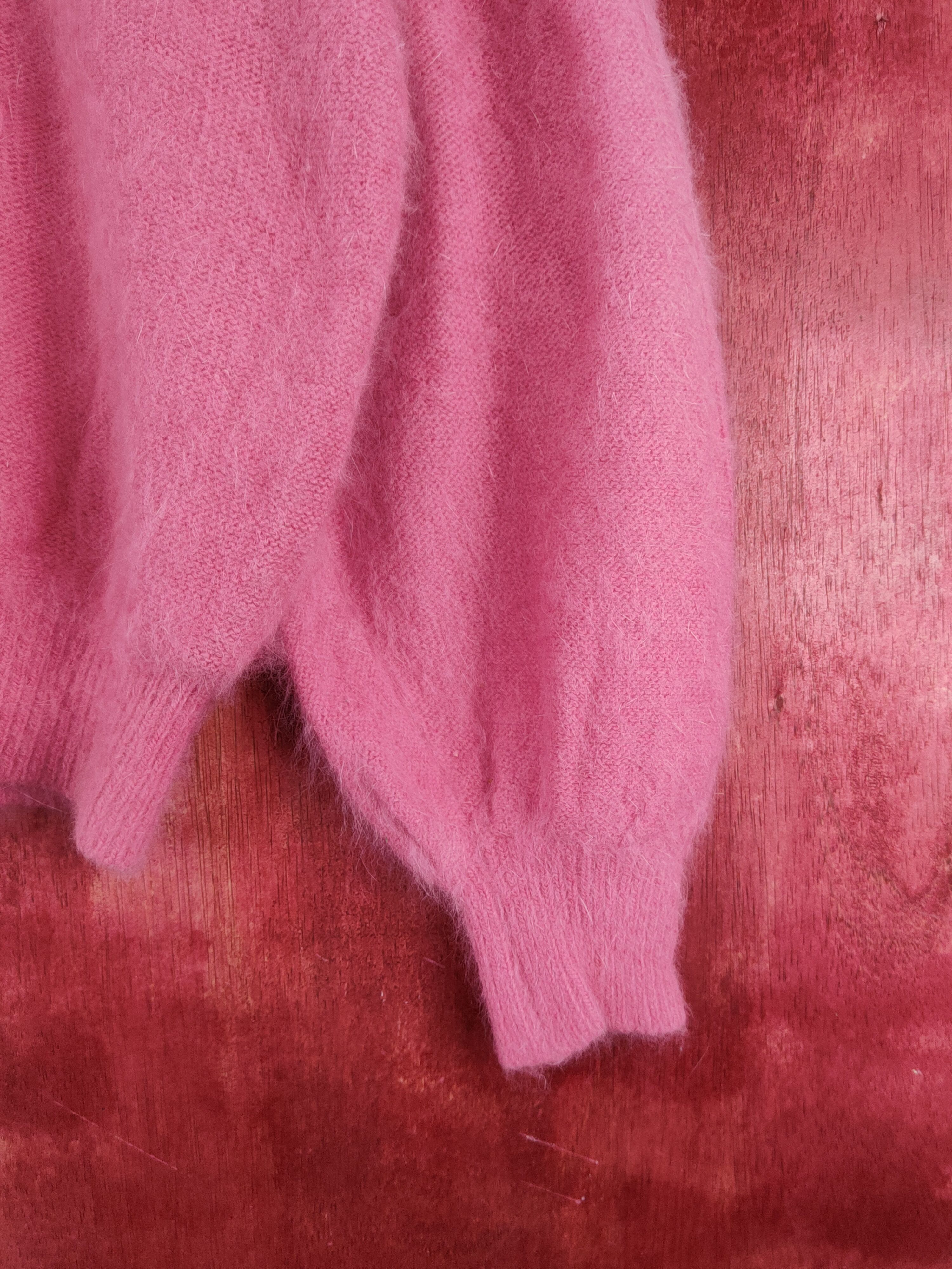 Homespun Knitwear × Japanese Brand Procole Pink Shag Shaggy Fur Mohair Knitwear #S2019 Size M / US 6-8 / IT 42-44 - 7 Thumbnail