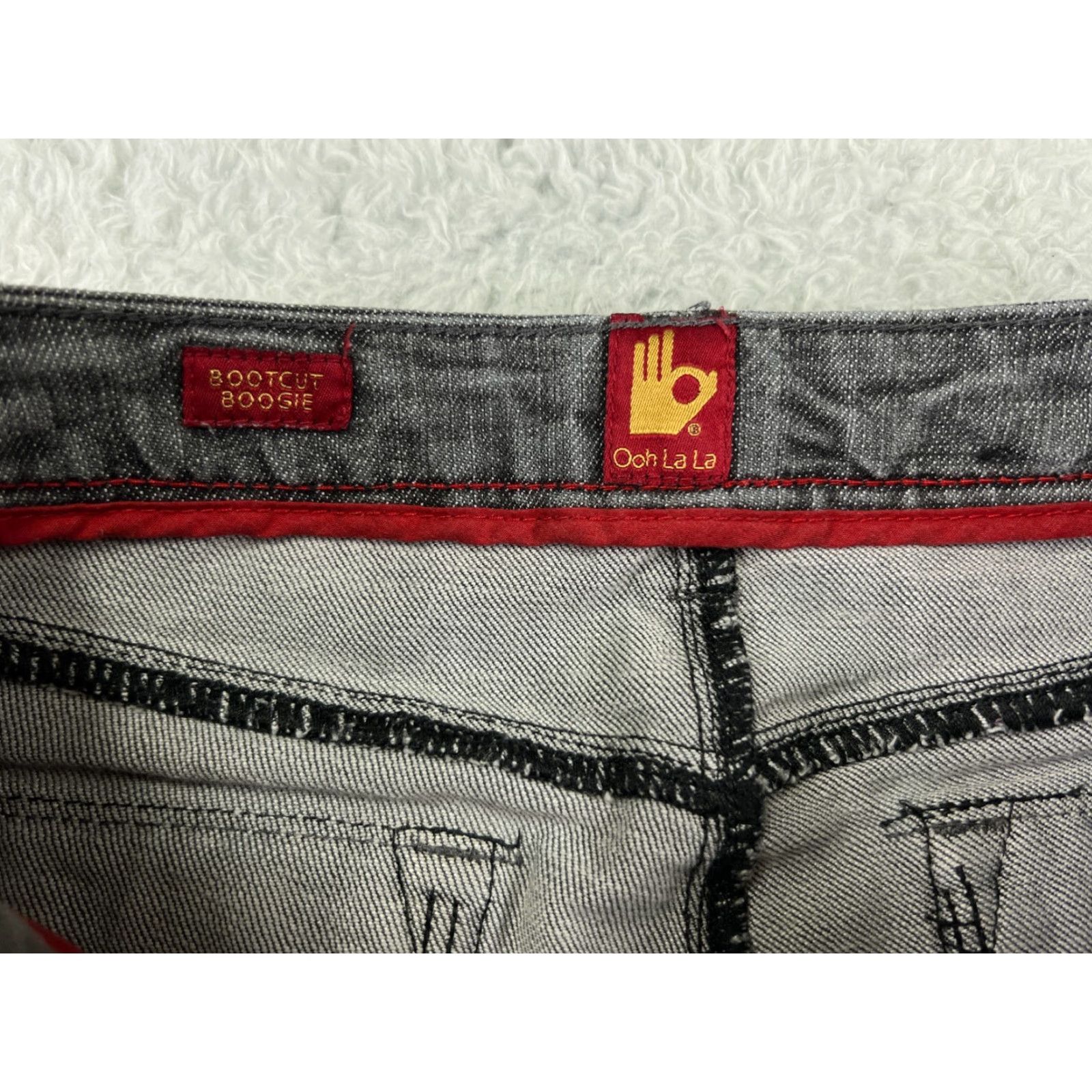Denime OOH LA LA Jeans Women 4 Gray Denim Bootcut 29x29 Stretch Embroidered 5-Pocket Zip Mid Rise Regular Cotton Blend Brown? Size 27" / US 4 / IT 40 - 4 Thumbnail