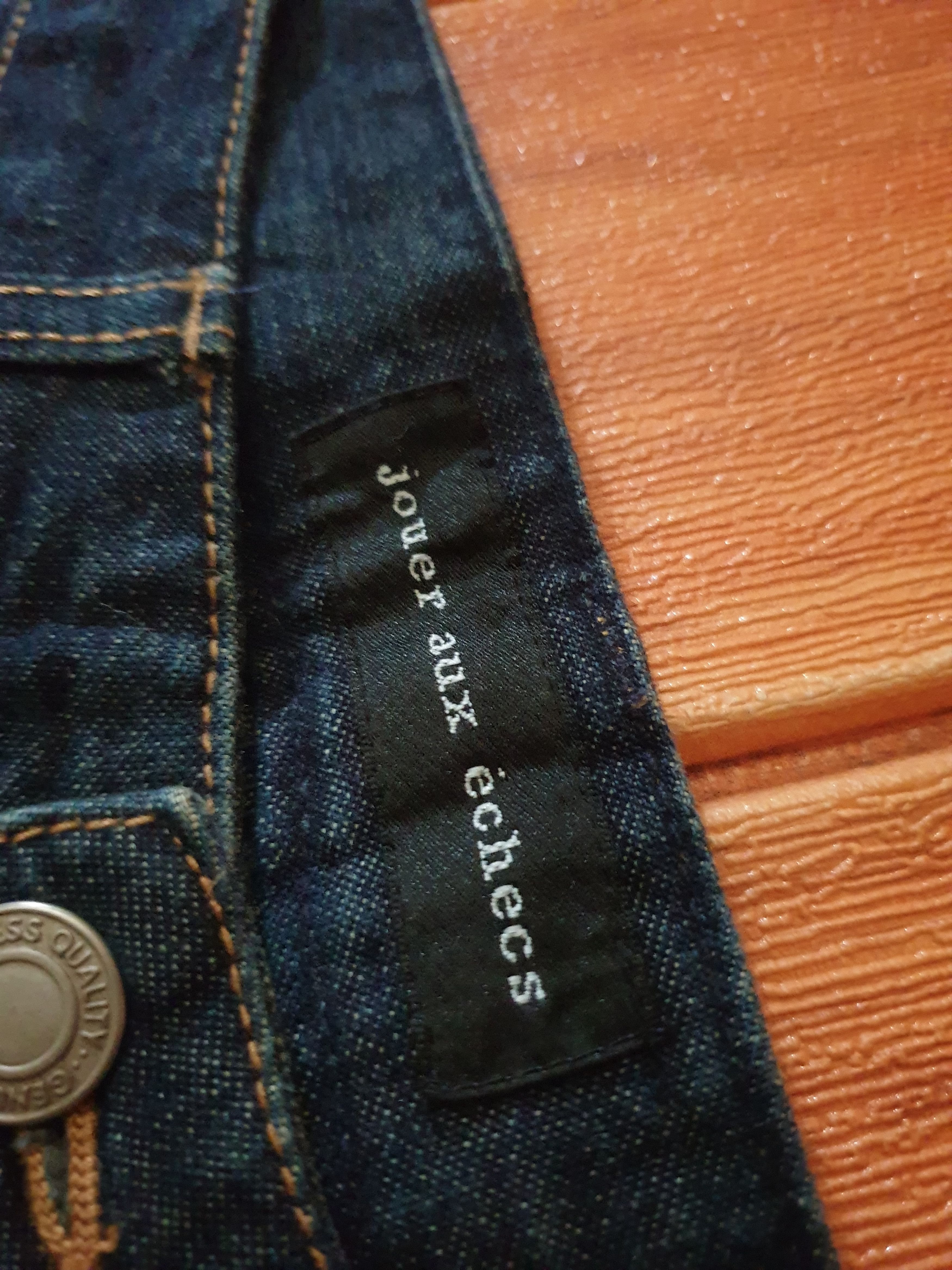 Japanese Brand 💥Jouer aux echecs denim boot cut pant Size US 27 - 2 Thumbnail