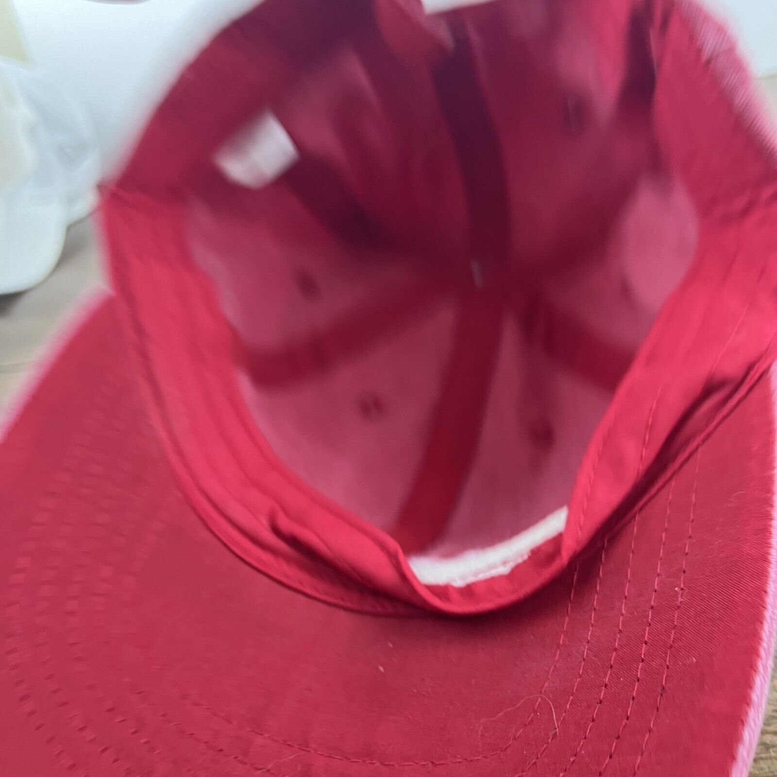 Other Plain Red Hat Baseball Cap Red Hat Adjustable Adult Size Hat Size ONE SIZE - 11 Thumbnail