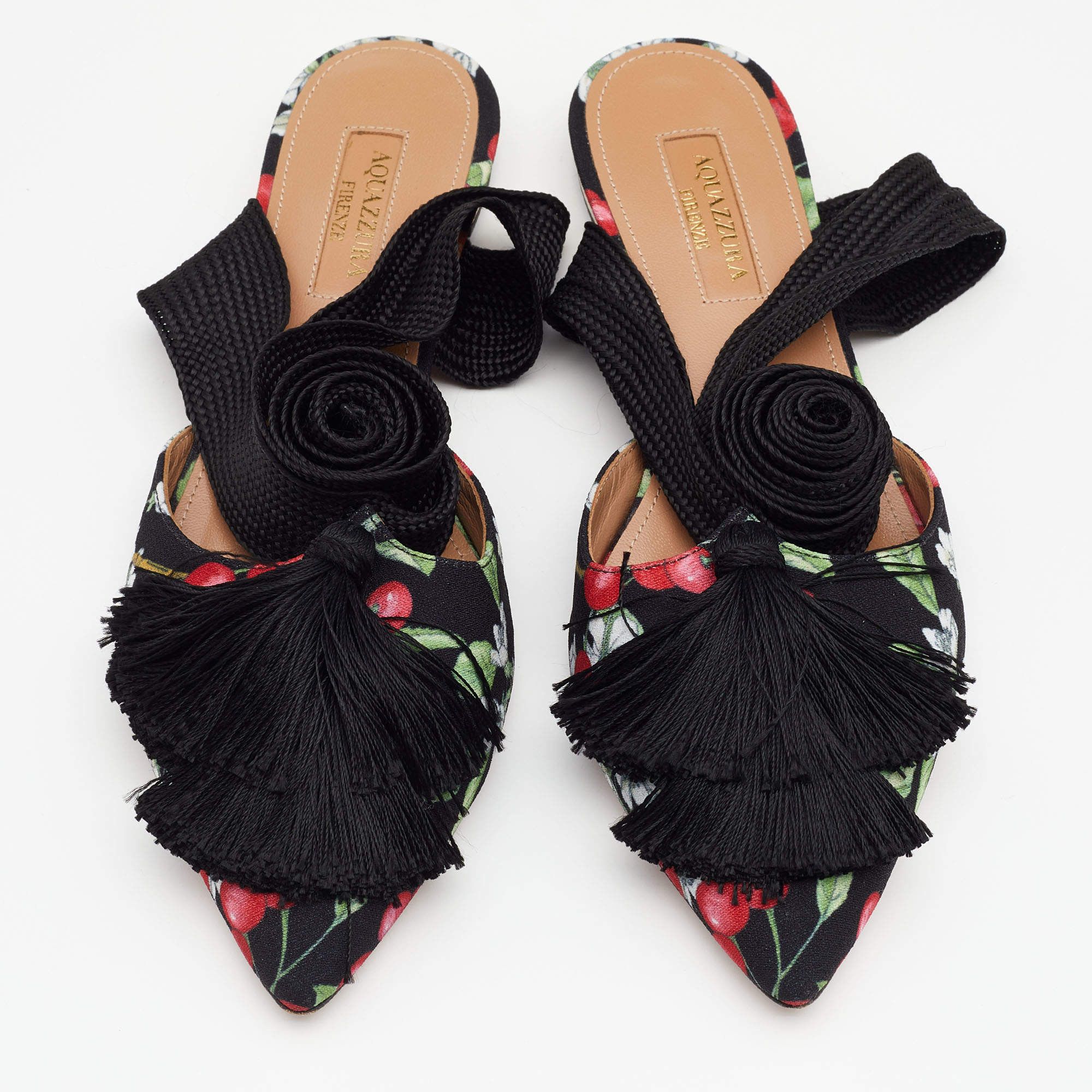 Aquazzura o1y0625 Ballet Flats in Multicolor Size US 6.5 / IT 36.5 - 3 Thumbnail