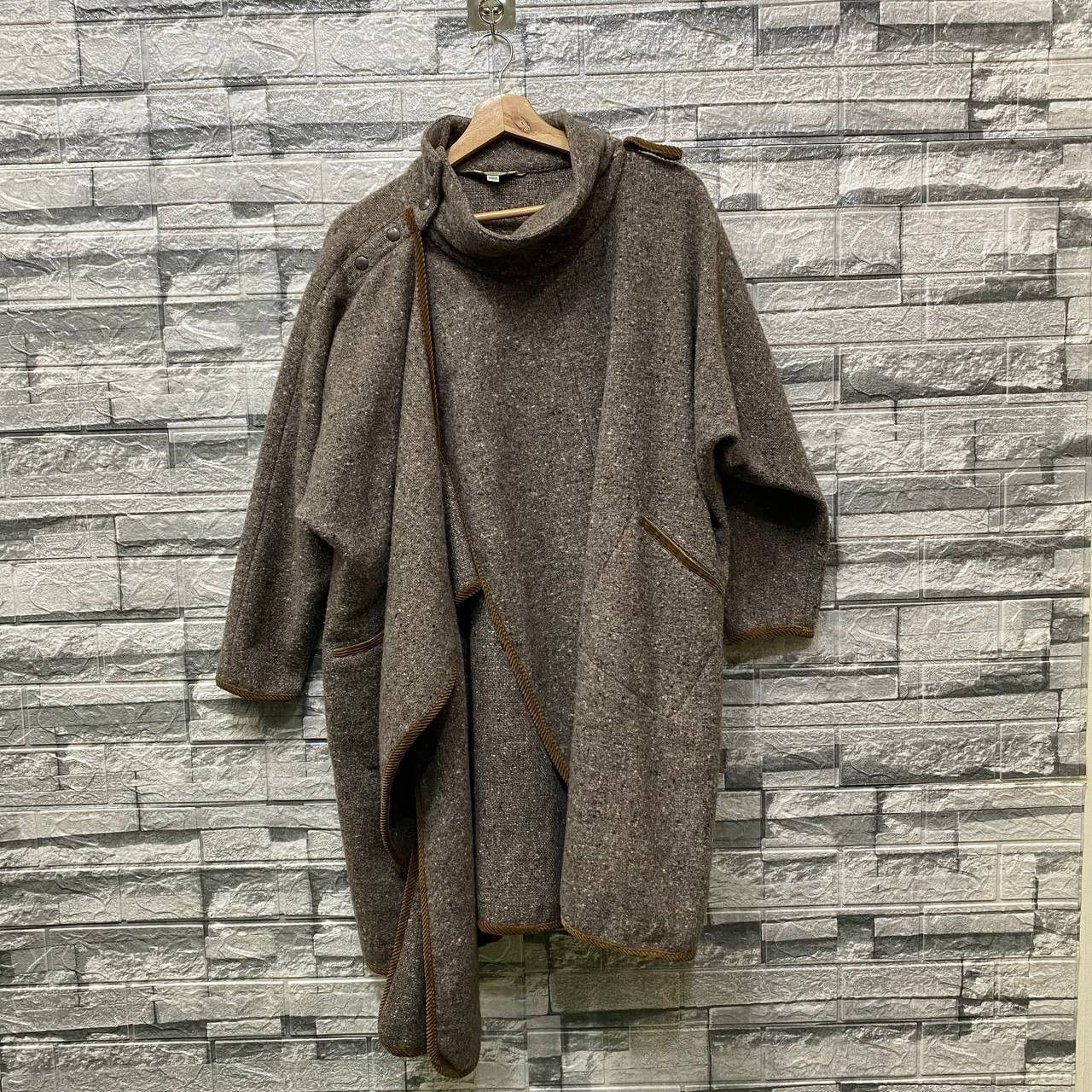 Japanese Brand YOHJI YAMAMOTO STYLE BOBBIE BROOKS N.YORK SCARF COAT WOOL Size US M / EU 48-50 / 2 - 17 Thumbnail