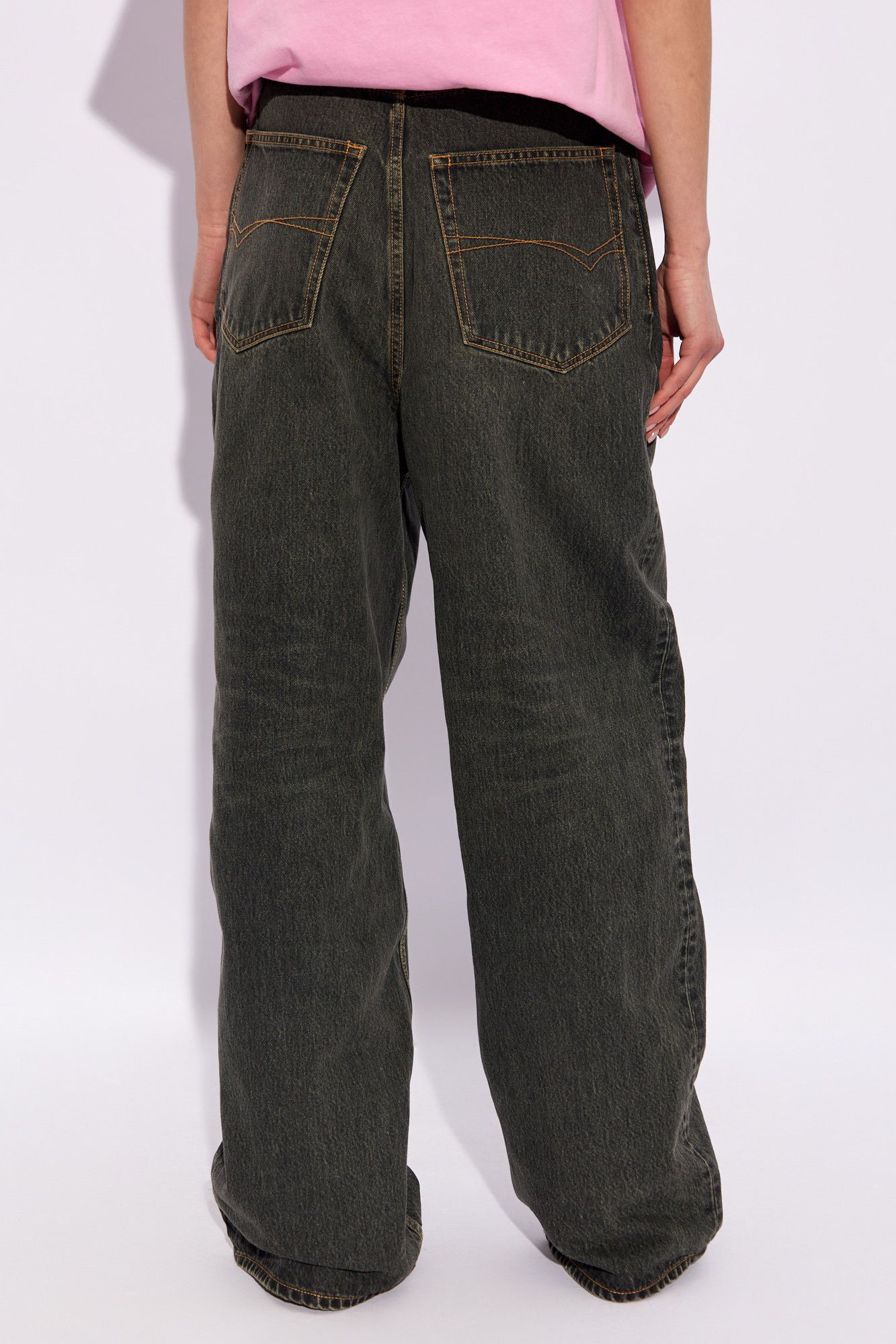 Balenciaga o1s1rm0725 Baggy Jeans Pant in Grey Size 26" / US 2 / IT 38 - 4 Thumbnail