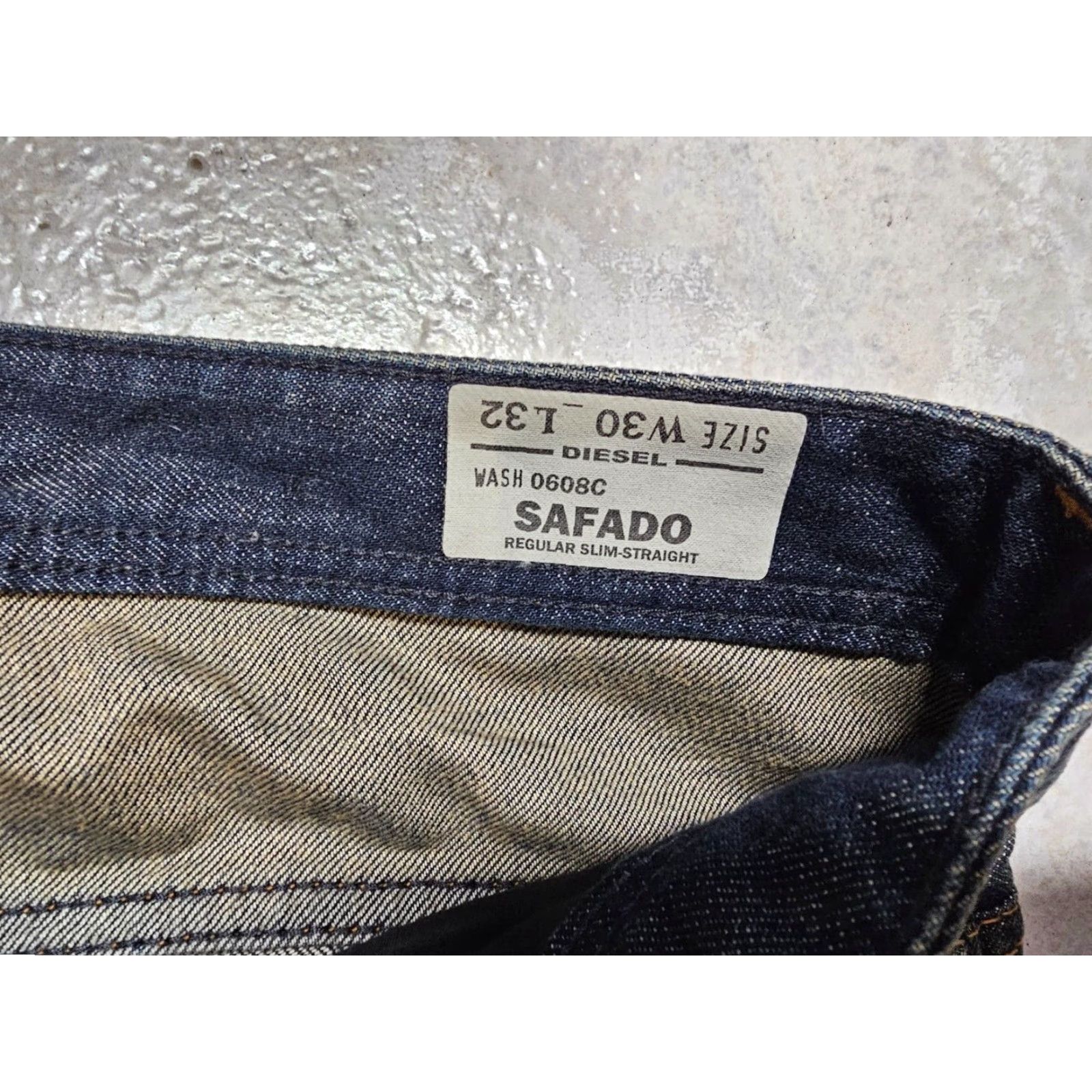 Diesel USED DIESEL SAFADO 0608C DENIM JEANS PANTS SZ W30 L32 MEN JEANS BLUE 30x32 REGULAR 44 INCH OUTSIDE LEG OLD SCHOOL 90s? Size US 30 / EU 46 - 5 Thumbnail
